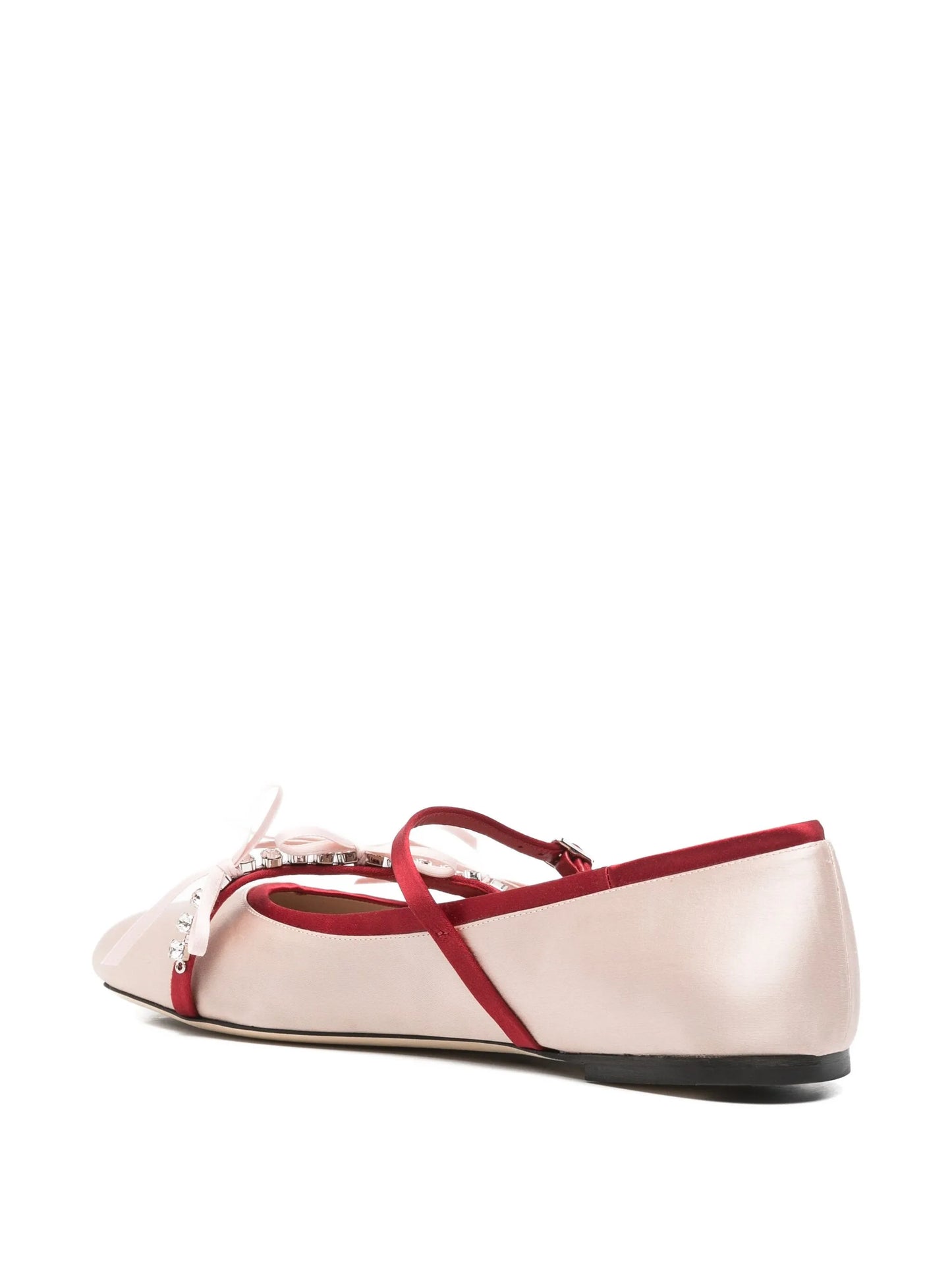 Loli satin bows ballerina flats