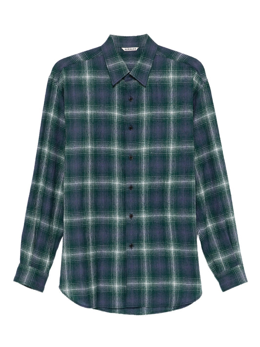 Airy checked shirt