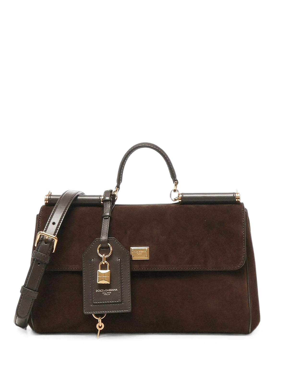 medium My Sicily handbag in split calfskin