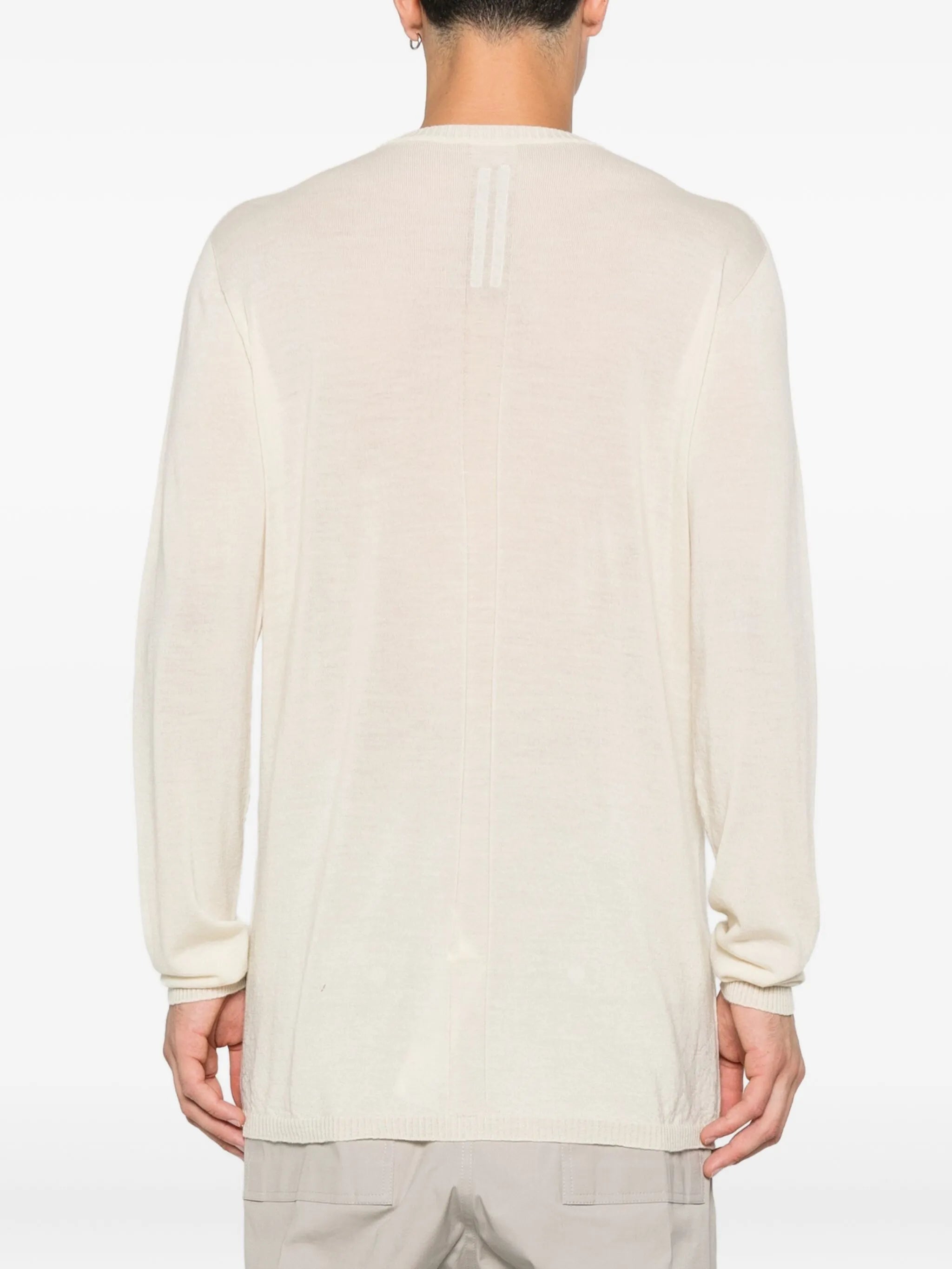 round-neck wool sweater