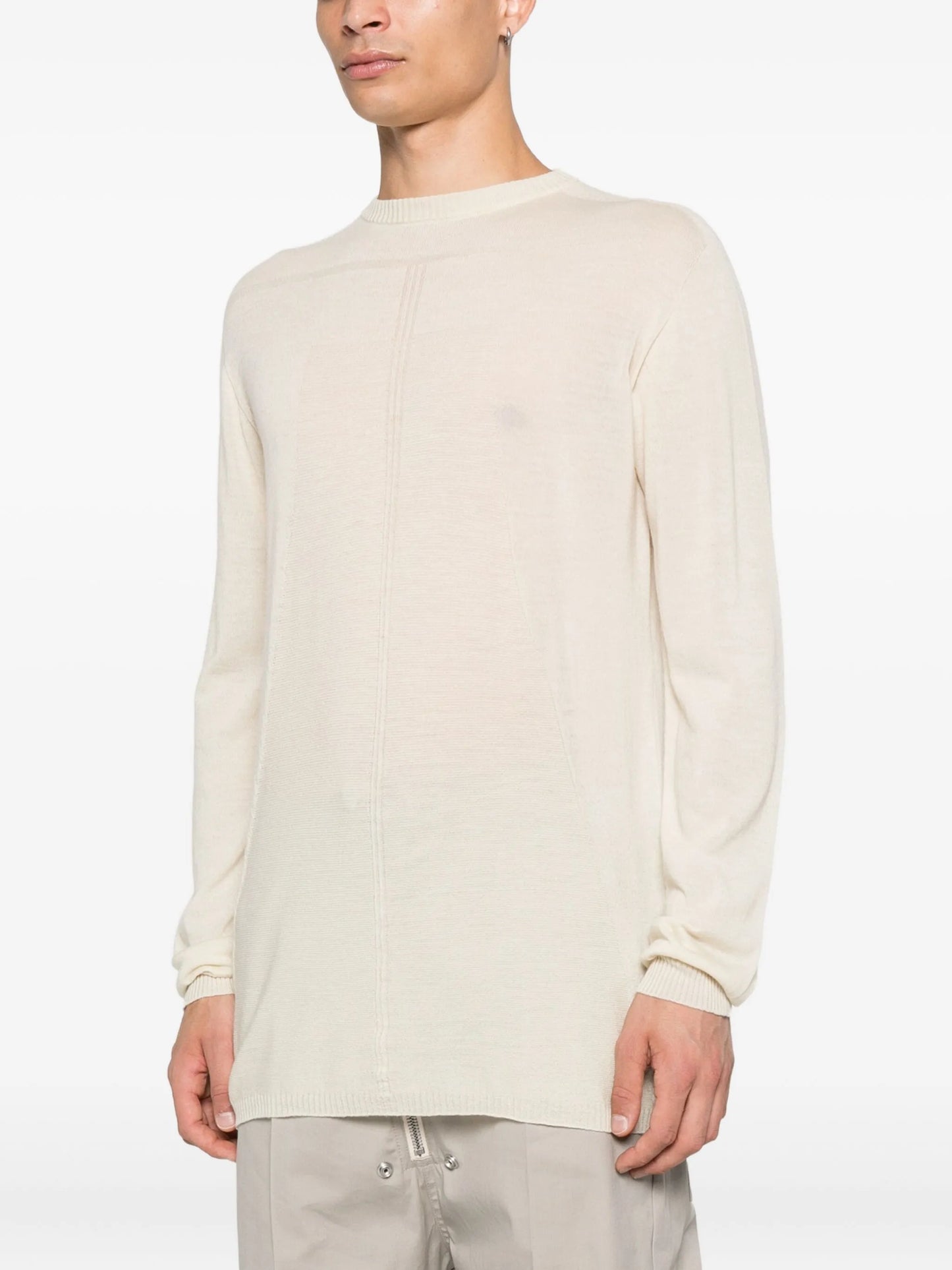 round-neck wool sweater