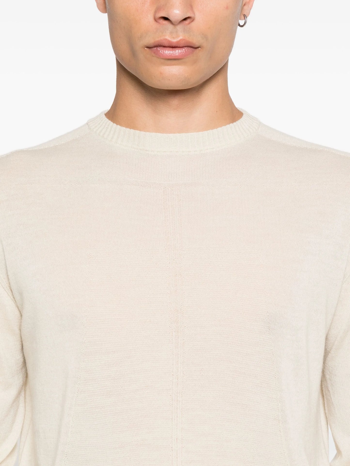 round-neck wool sweater