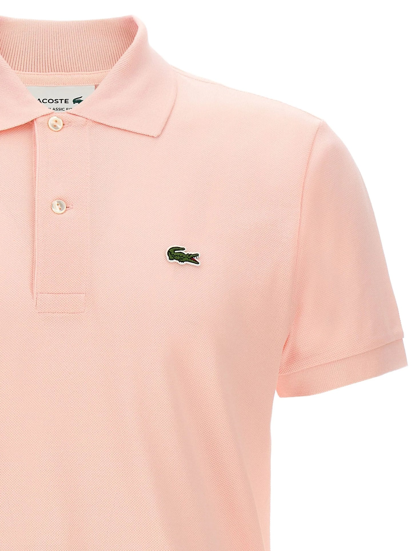 logo-patch side-splits polo shirt