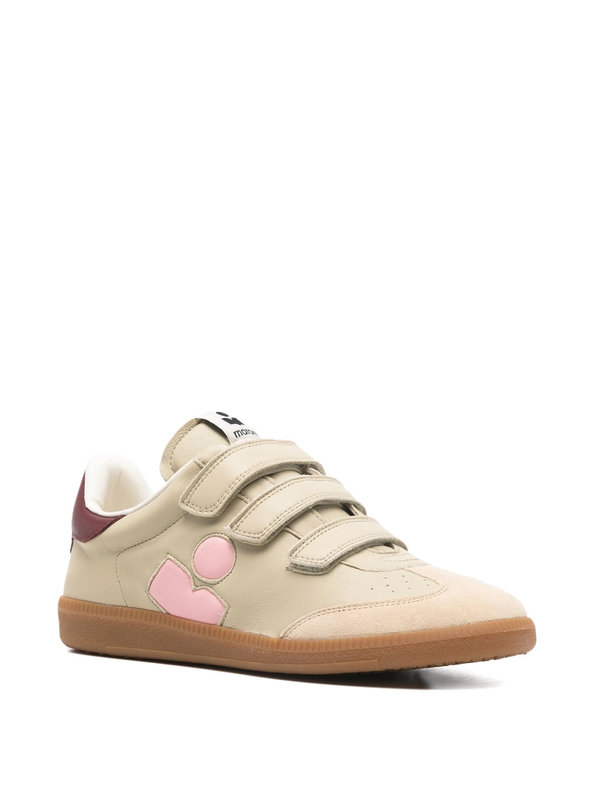 Beth side-logo touch-strap sneakers
