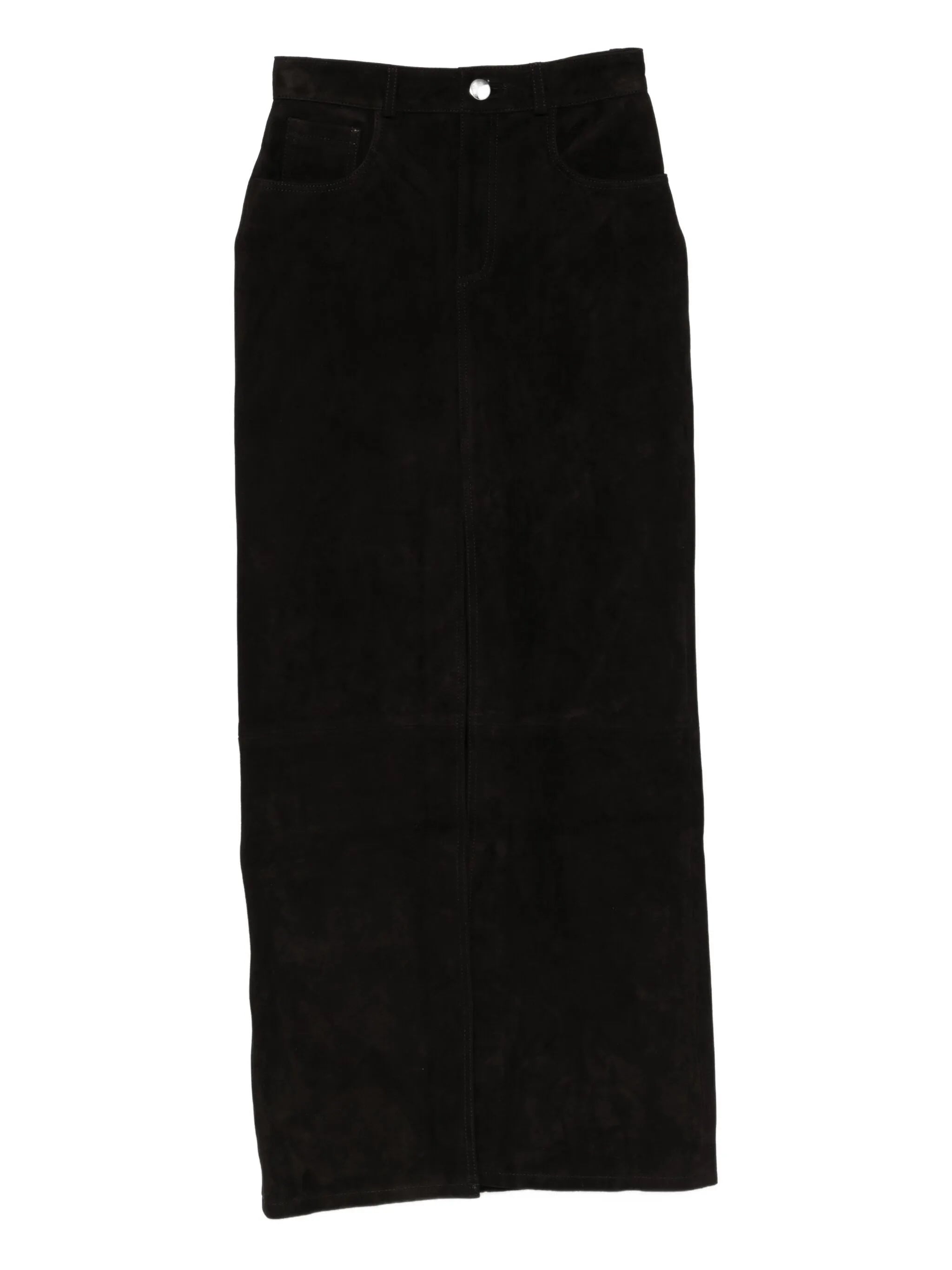 Chicago suede maxi skirt
