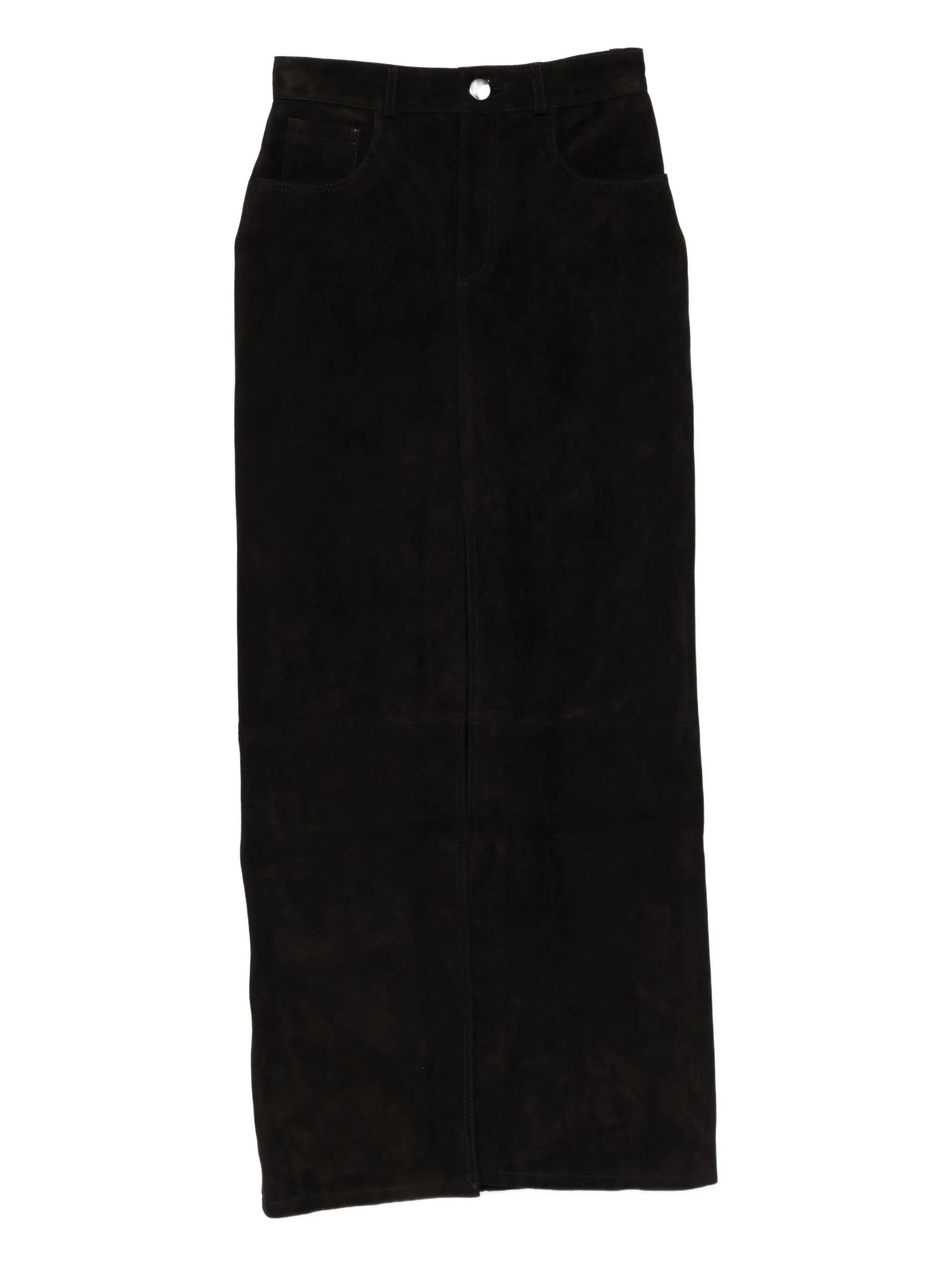 Chicago suede maxi skirt
