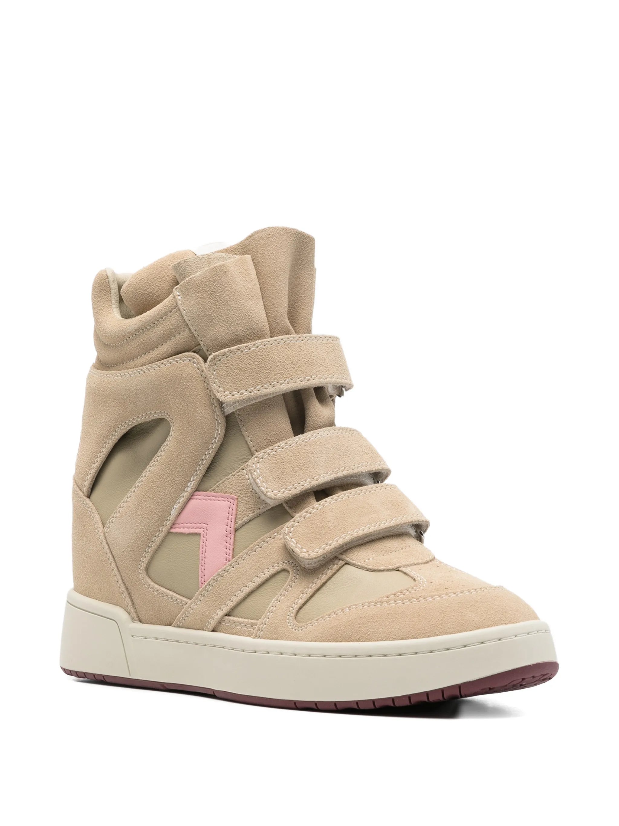 high-top wedge sneakers