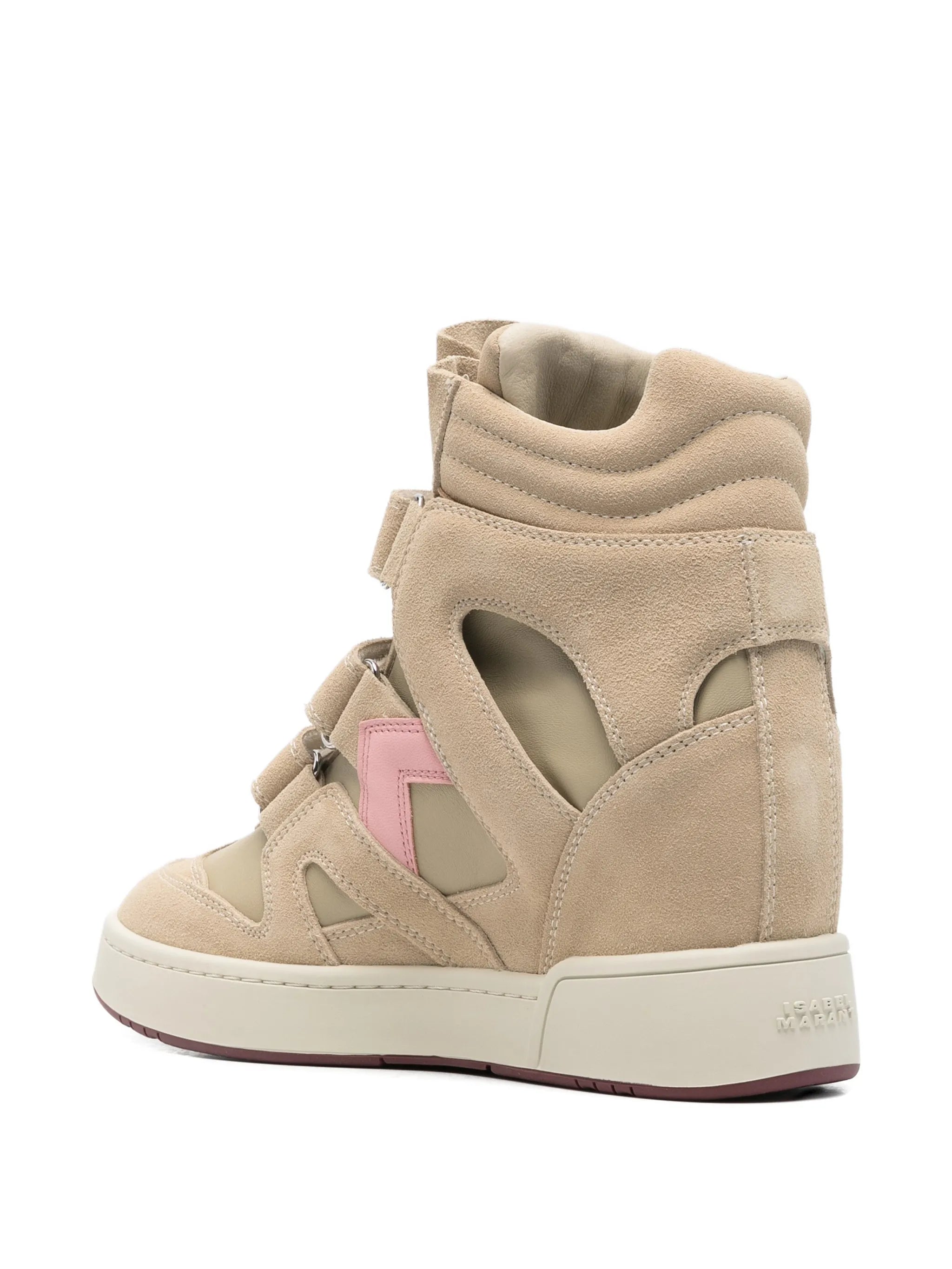 high-top wedge sneakers