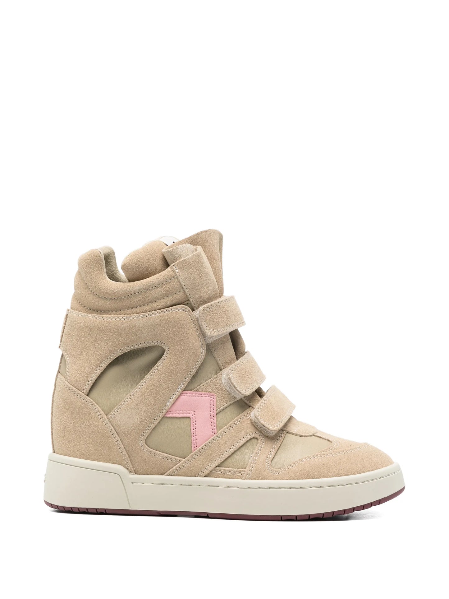 high-top wedge sneakers