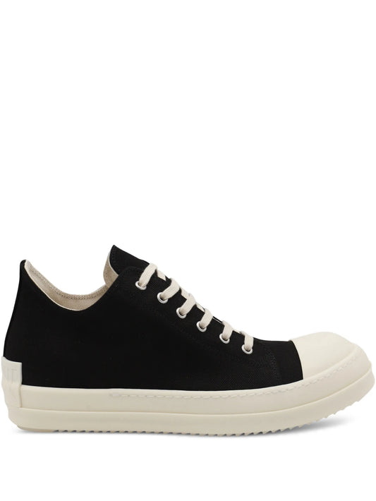 rubber-sole lace-up sneakers