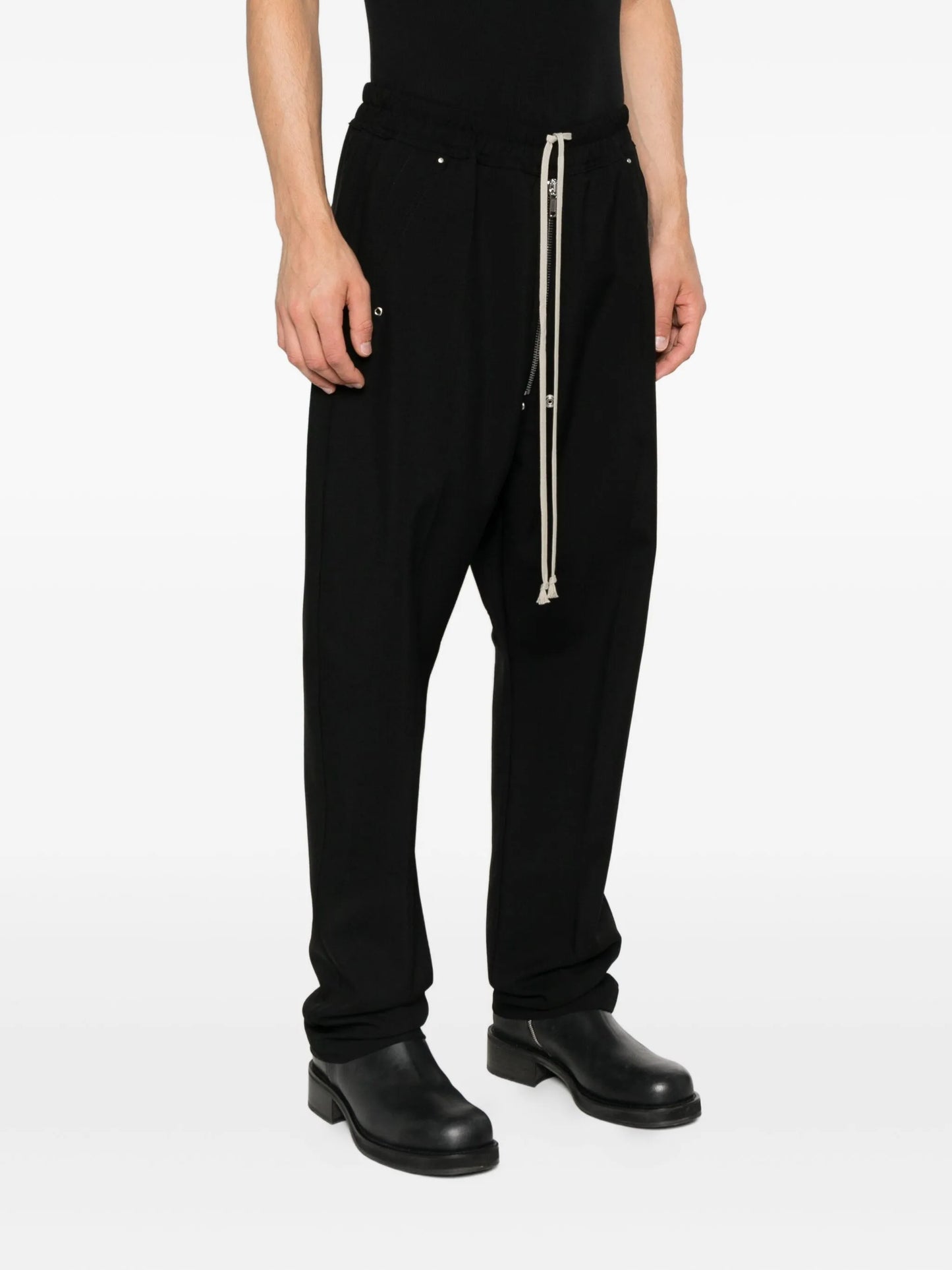 BELA drawstring button trousers