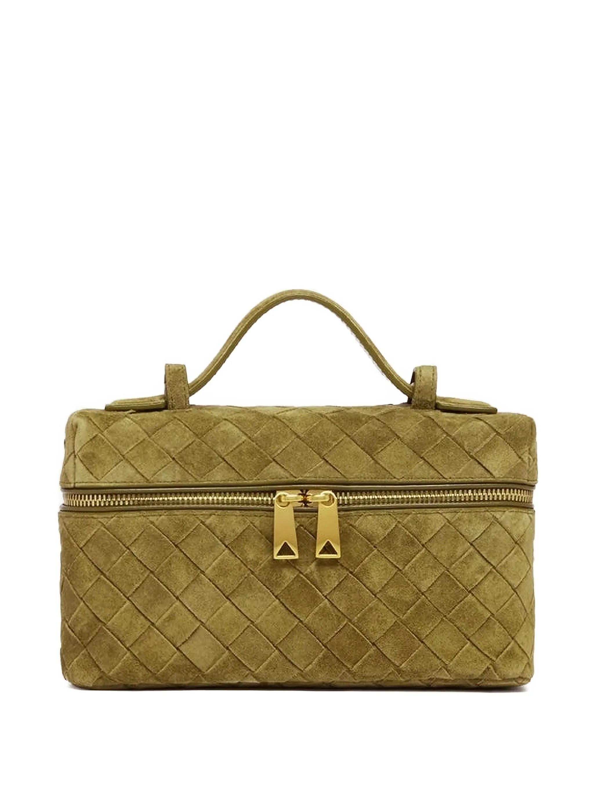 Bang Bang woven-design make up bag