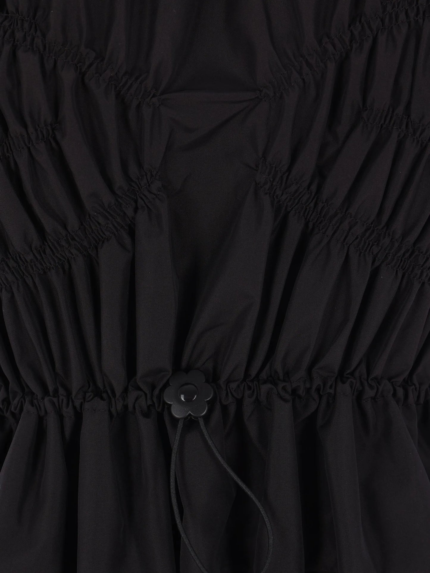 smocked midi dress