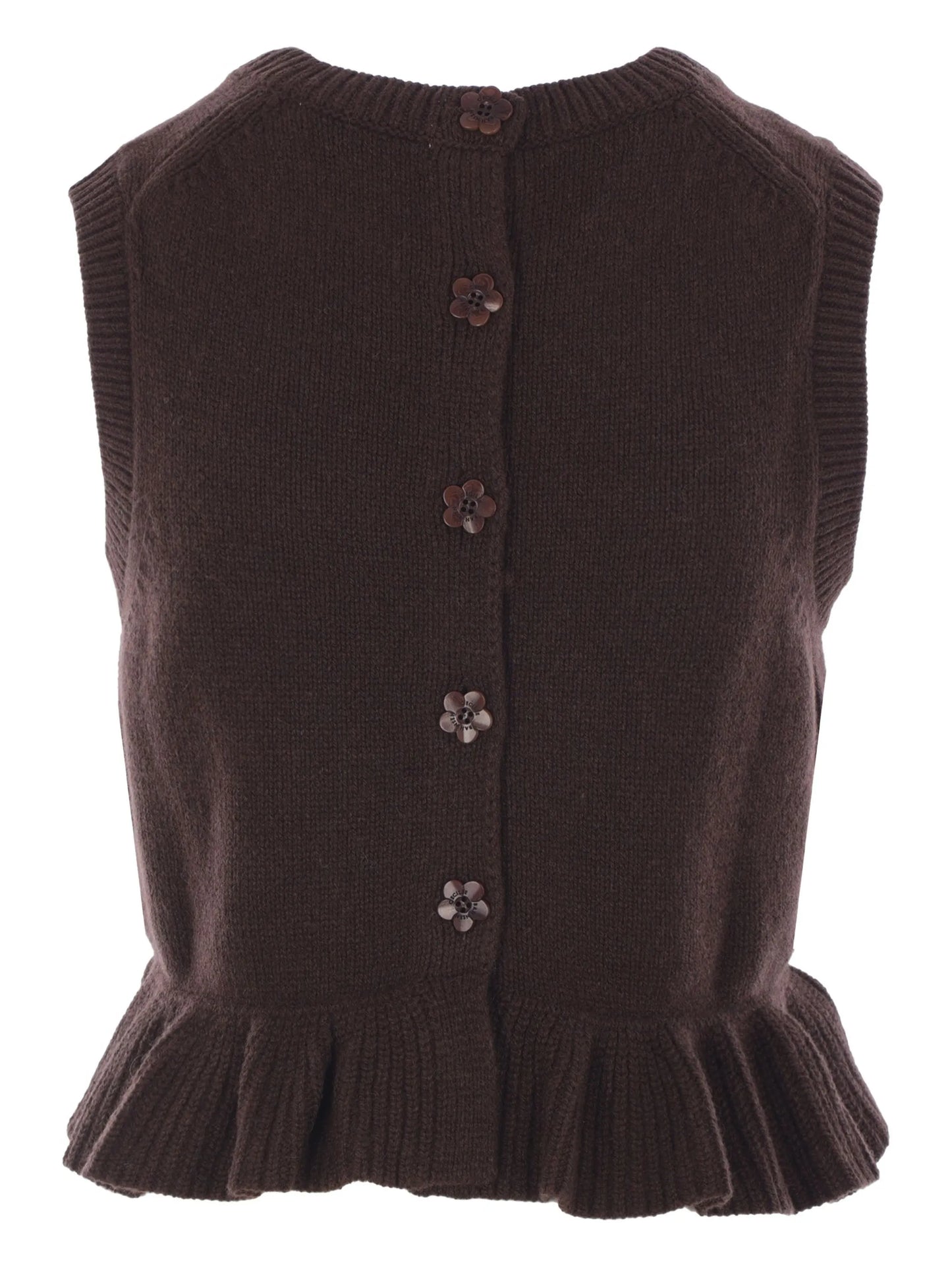 sleeveless cashmere-blend cardigan