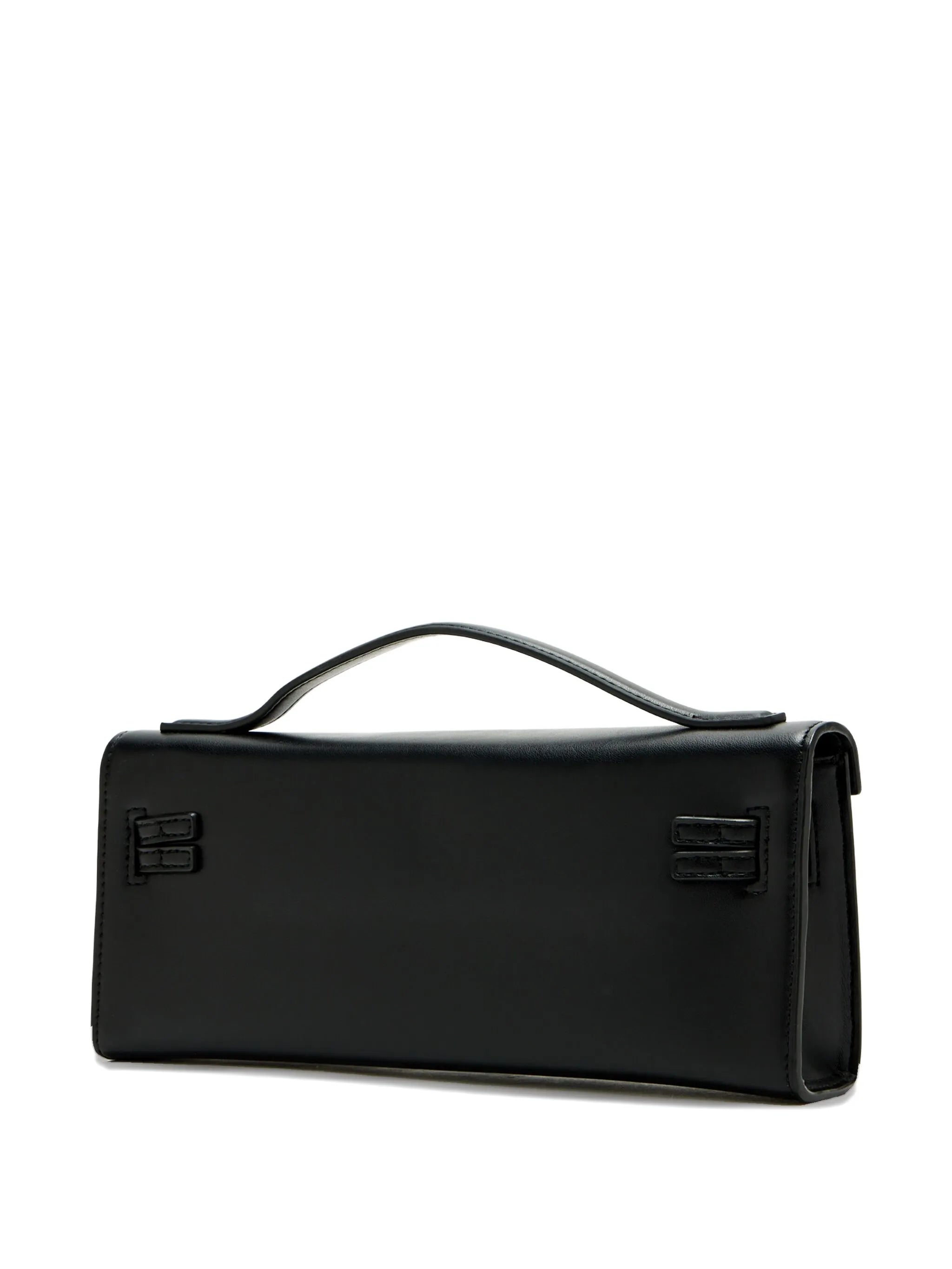 top-handle clasp-lock cross body bag