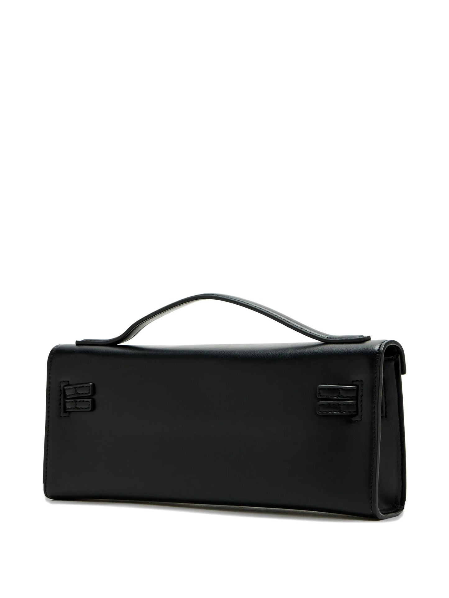 top-handle clasp-lock cross body bag