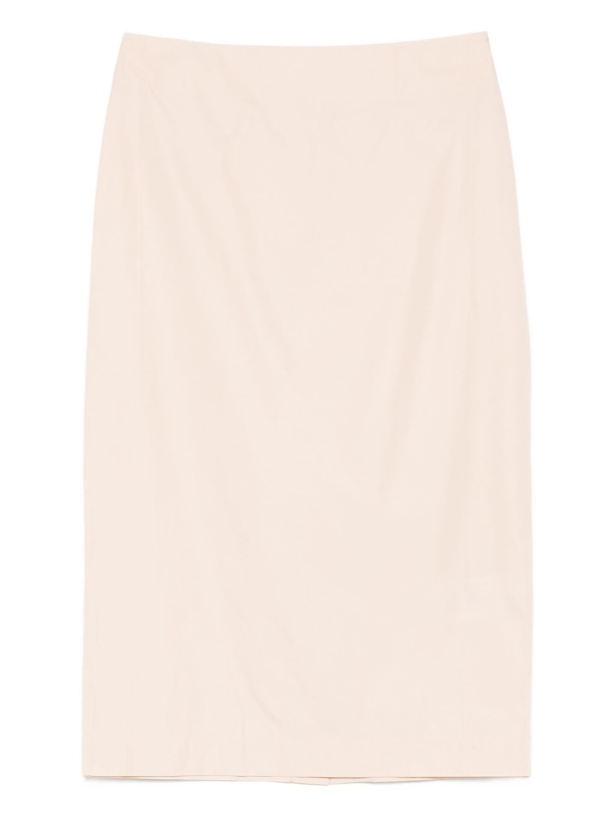 rear-slit midi skirt