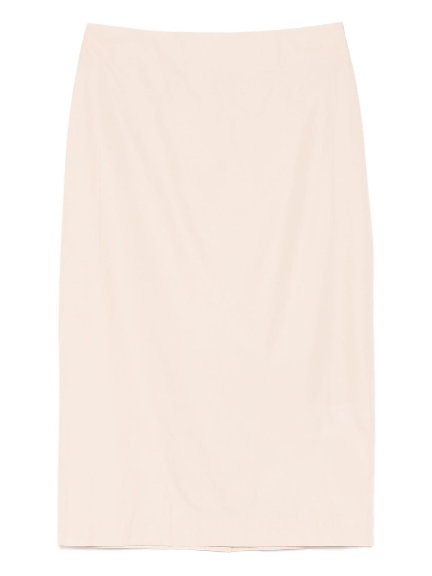 rear-slit midi skirt