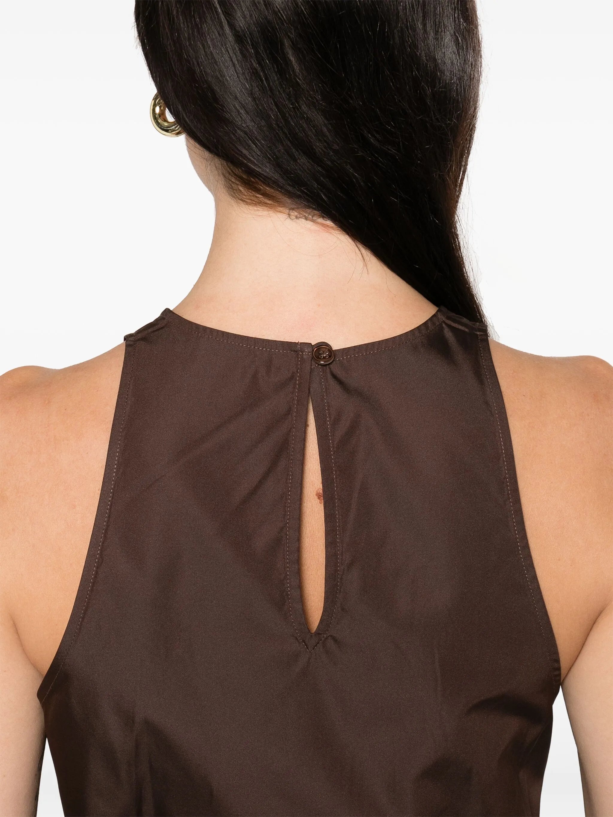 tie detail cocoon top