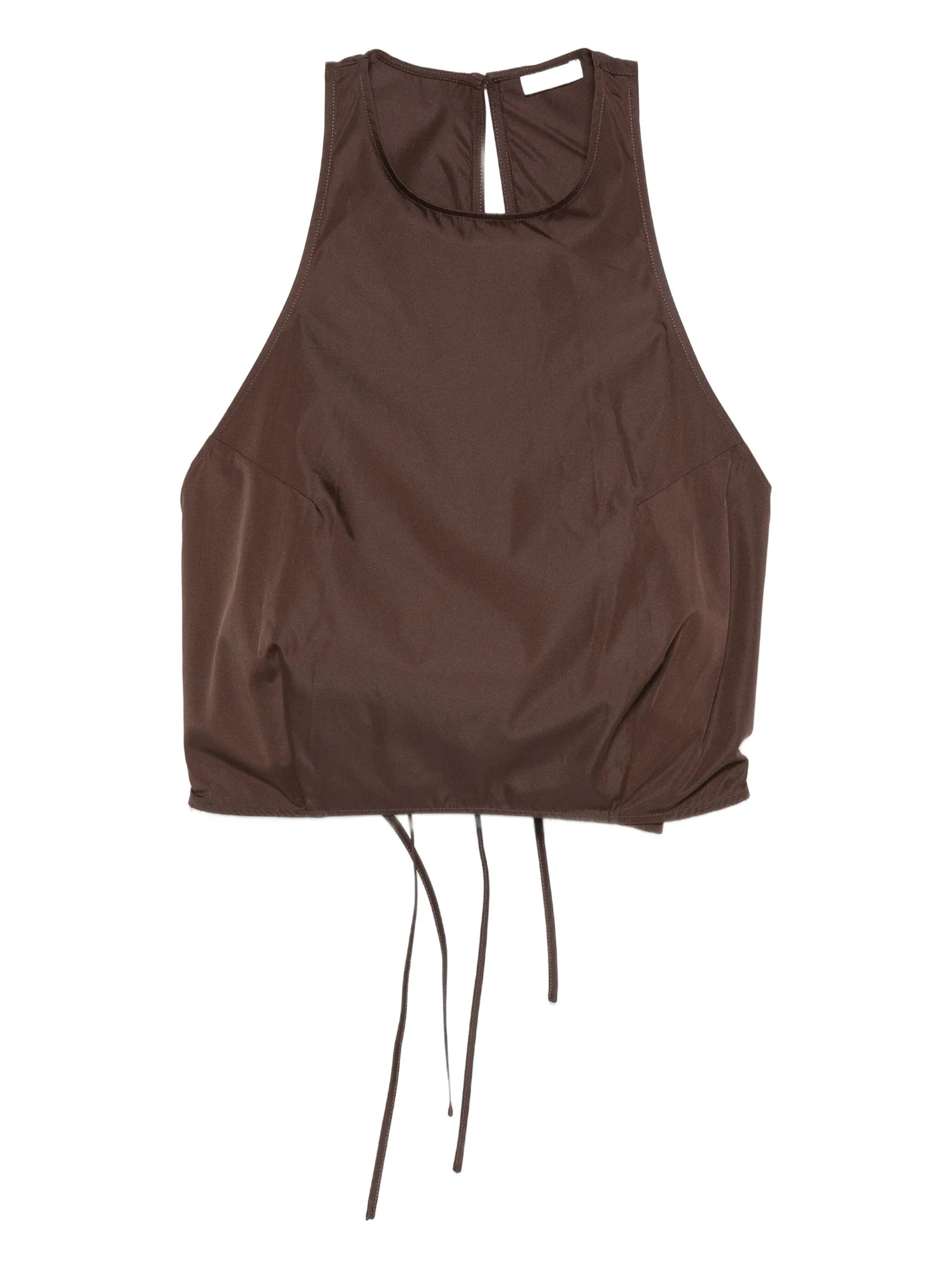 tie detail cocoon top