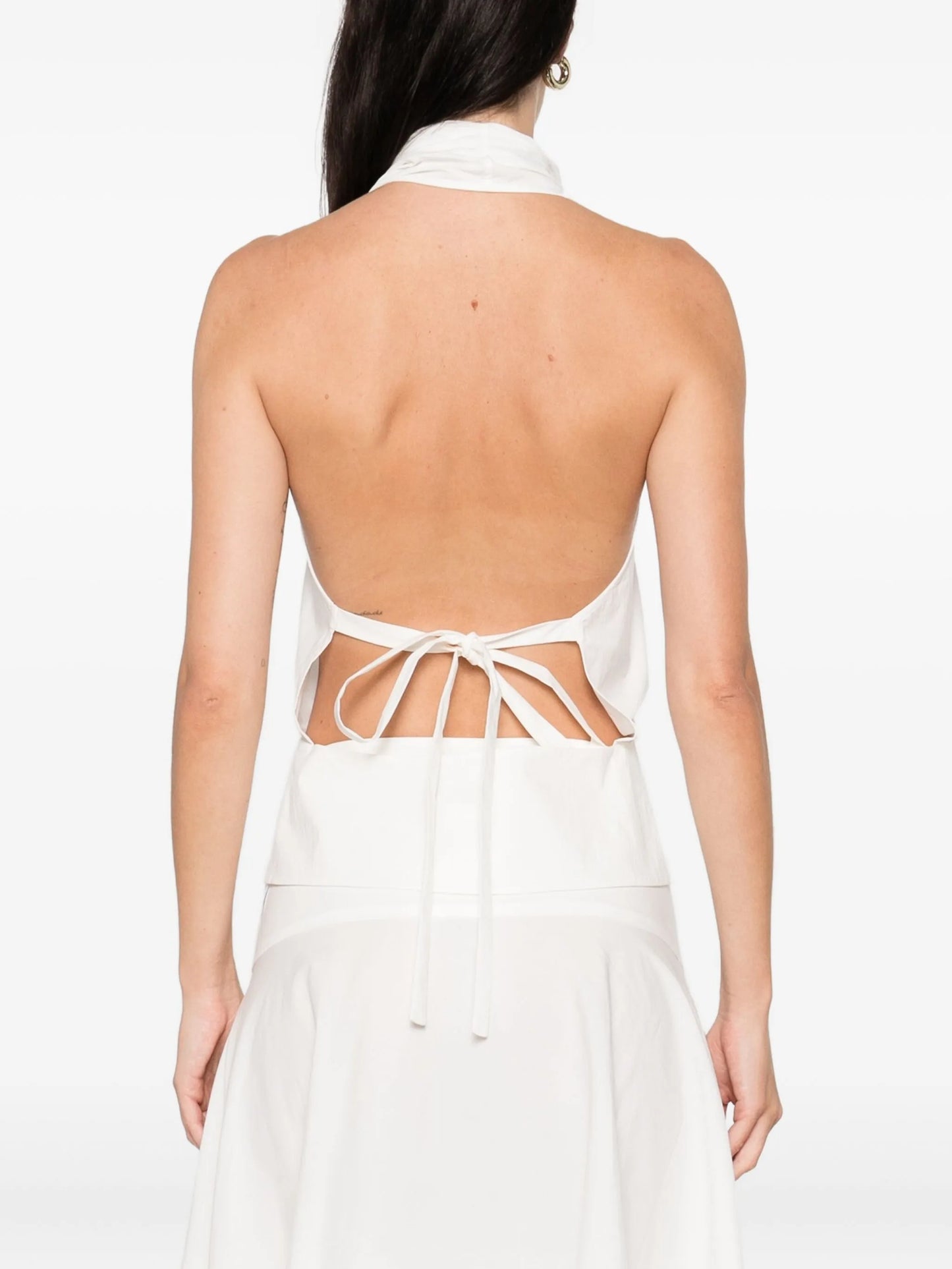 halter tie-back top