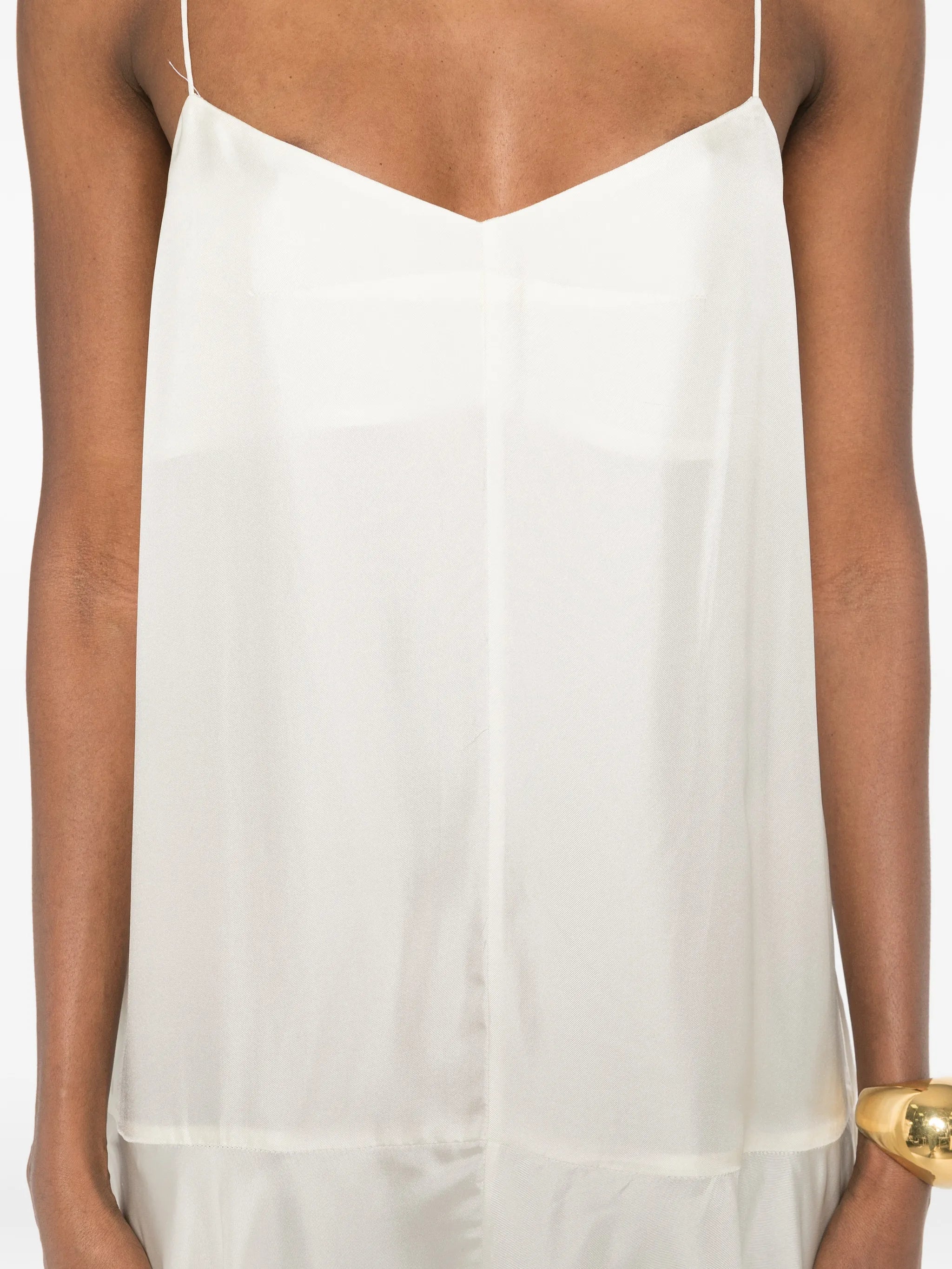 silk twill slip dress