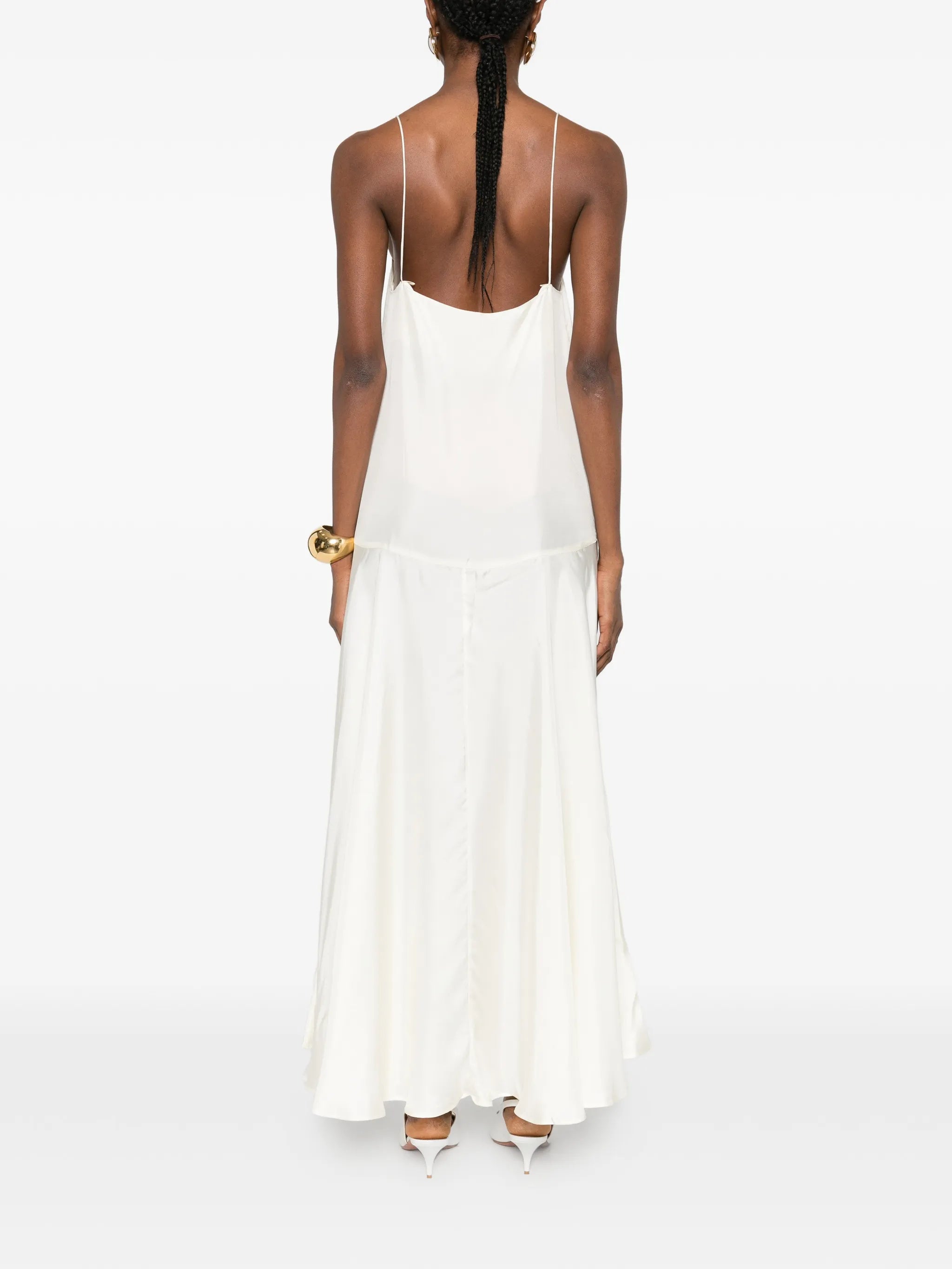 silk twill slip dress