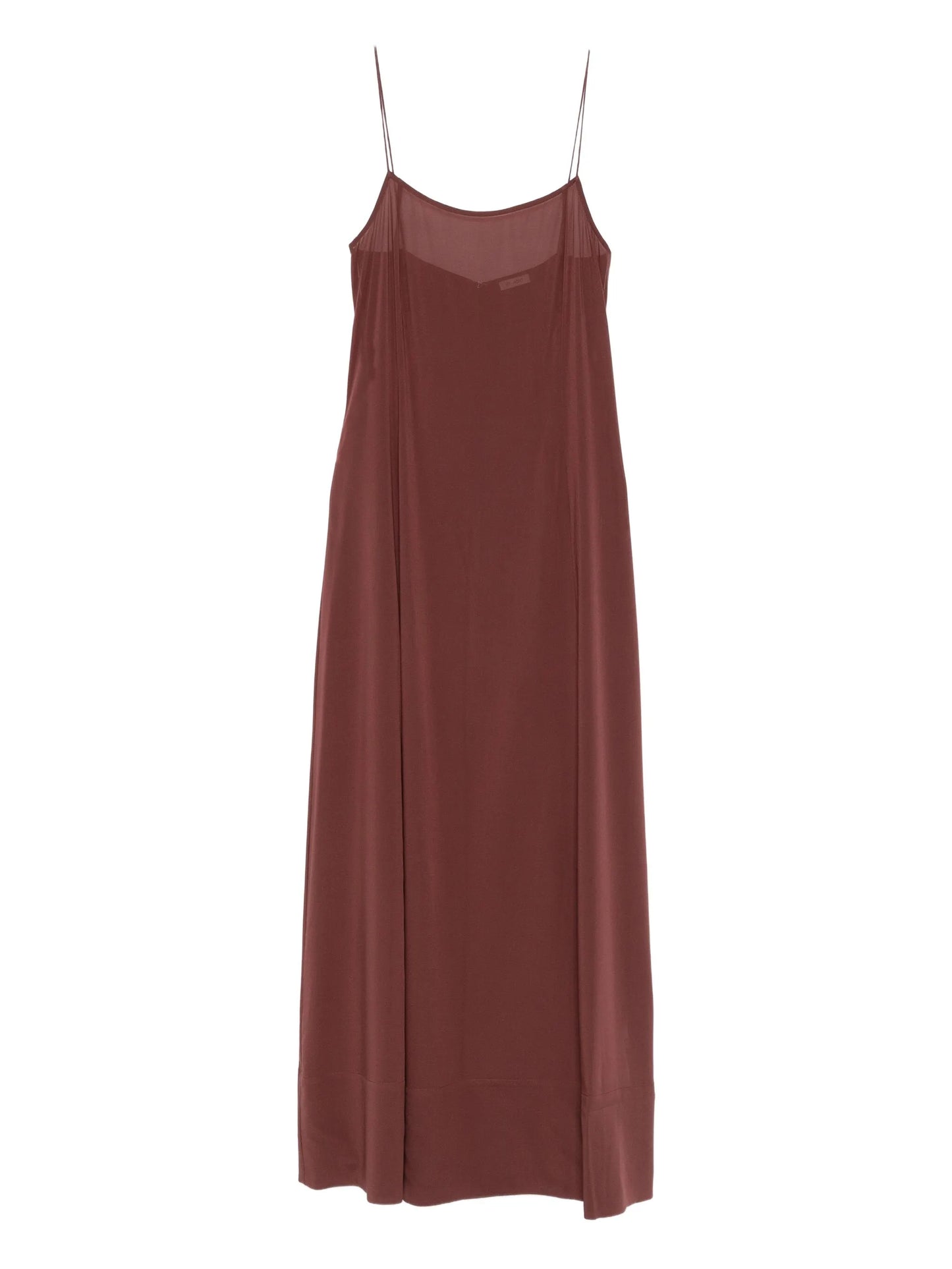 sheer slip straps maxi dress