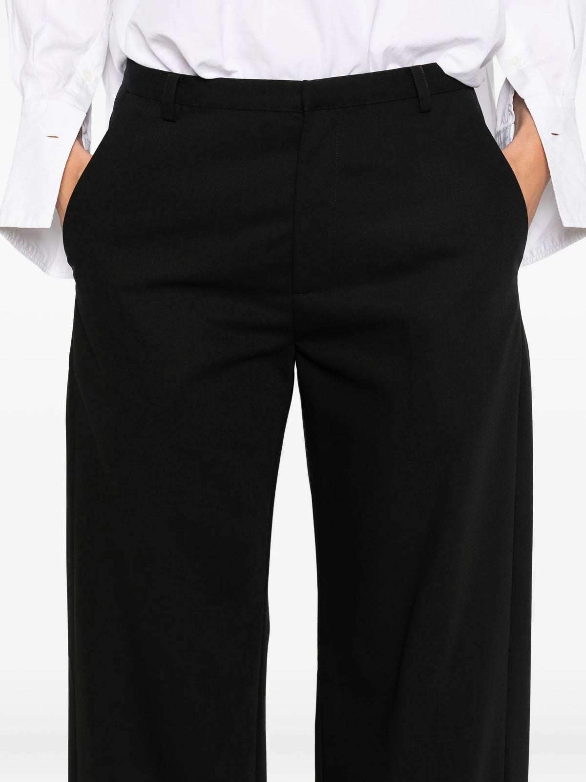 fine band Carter trousers - black