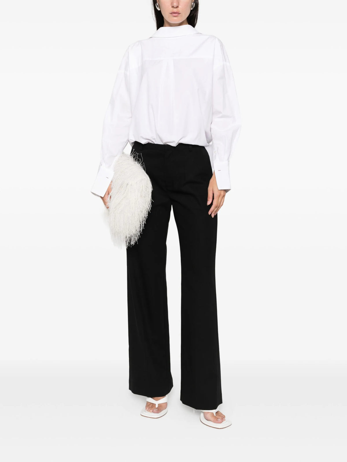 fine band Carter trousers - black