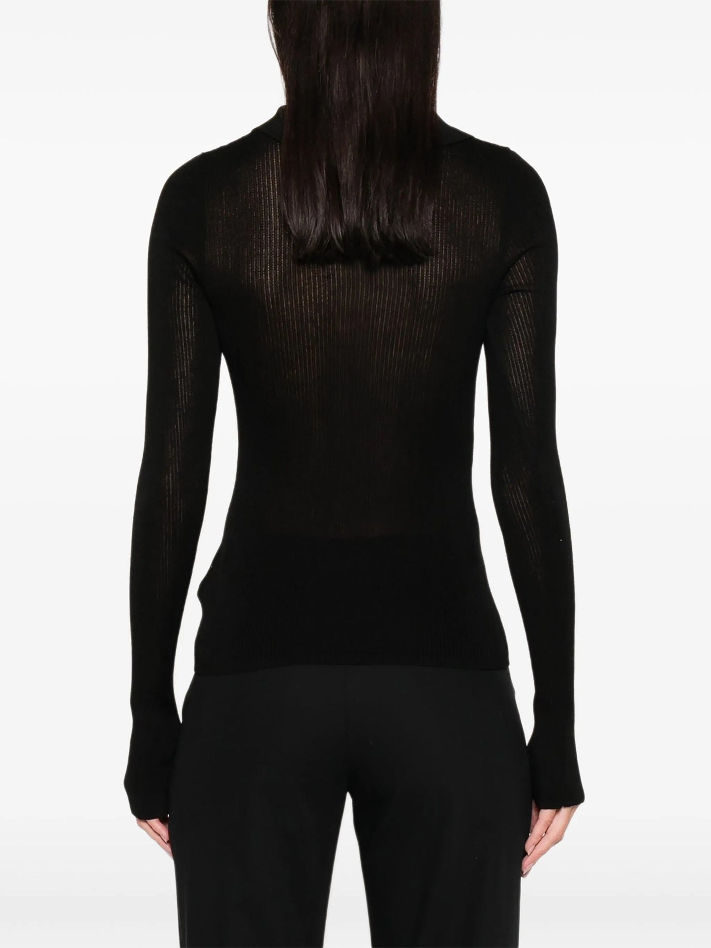 long-sleeves polo top