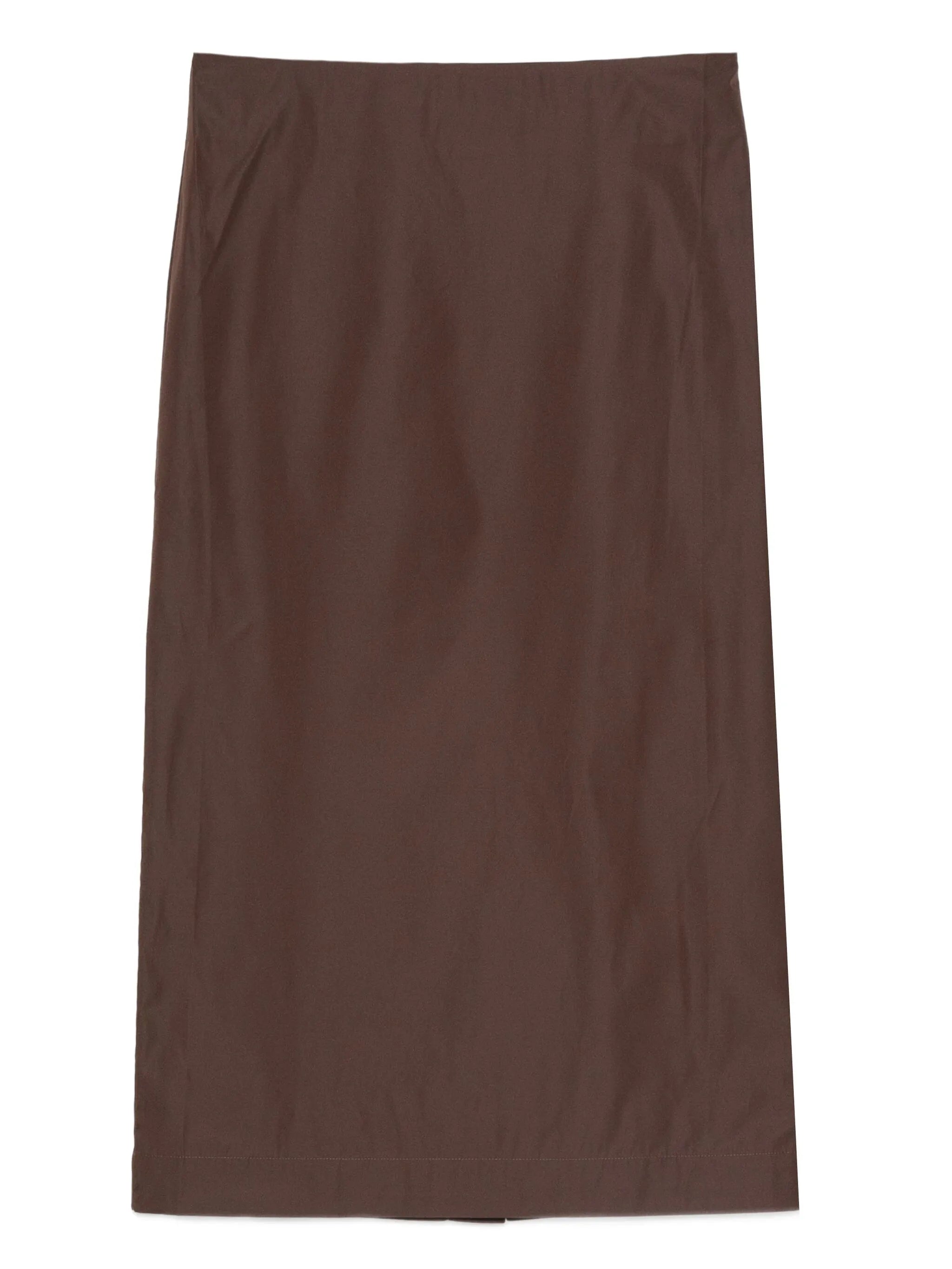 rear-slit midi skirt
