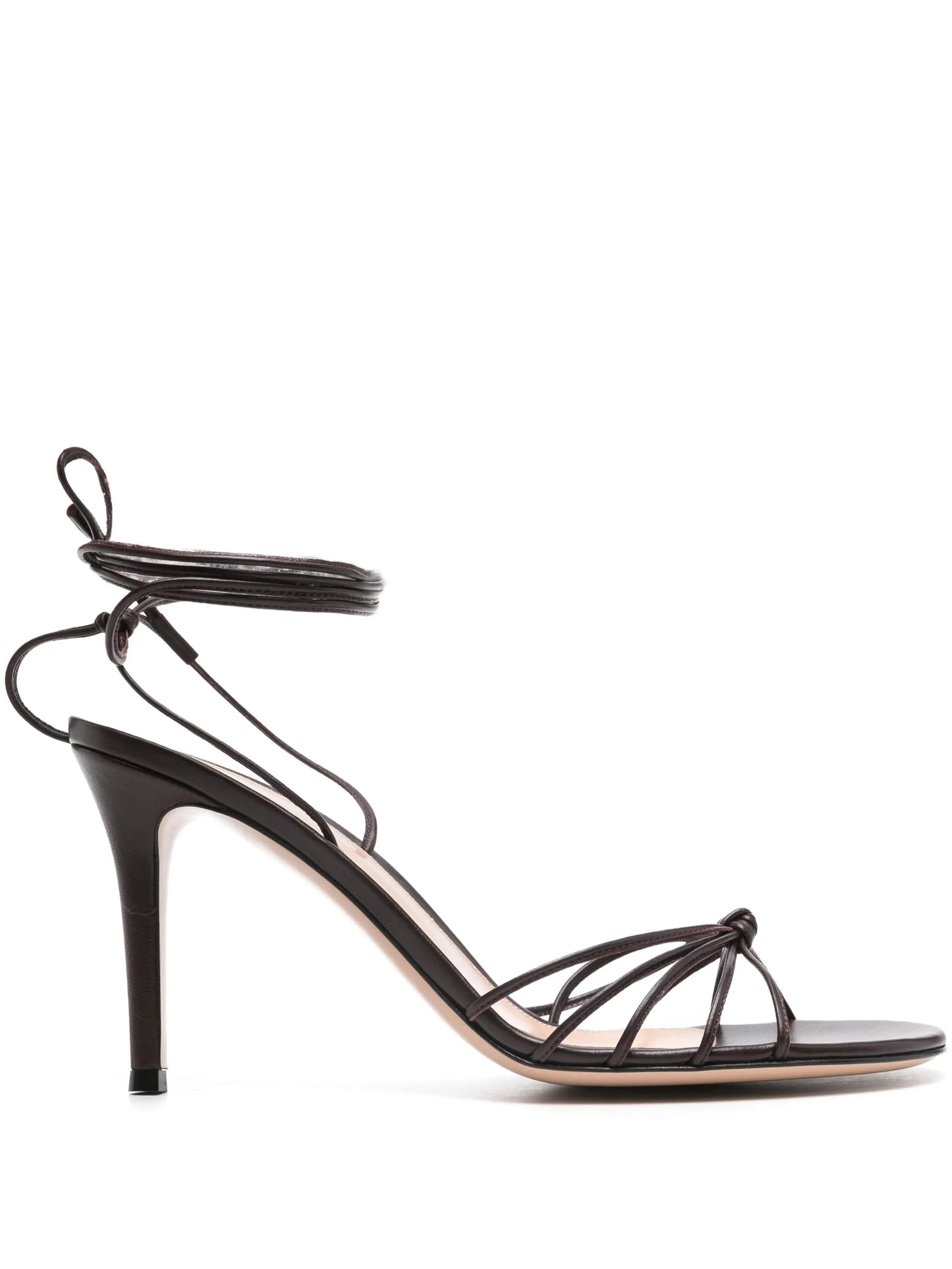 85mm strappy leather sandals