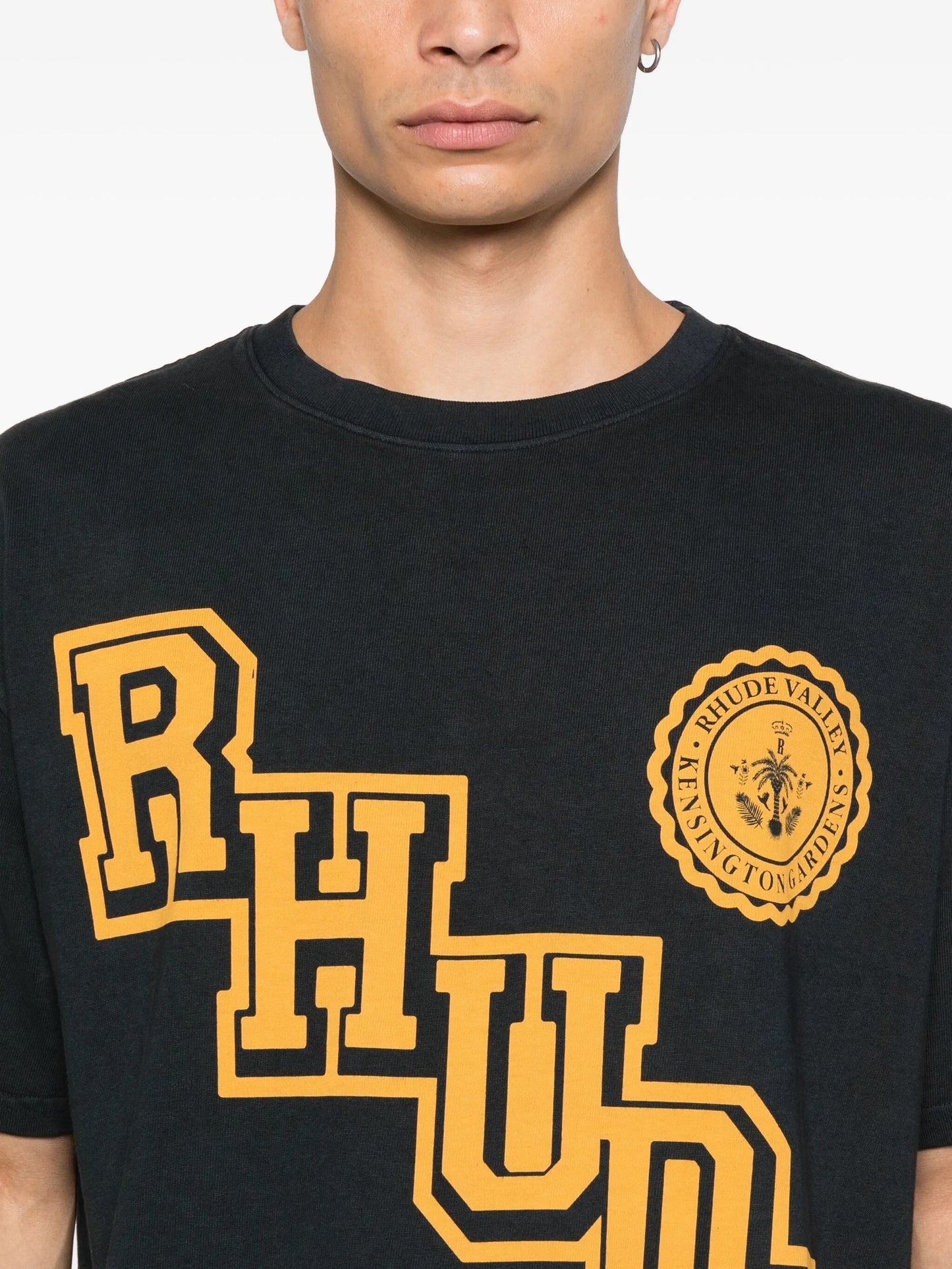 diagonal-logo graphic T-shirt