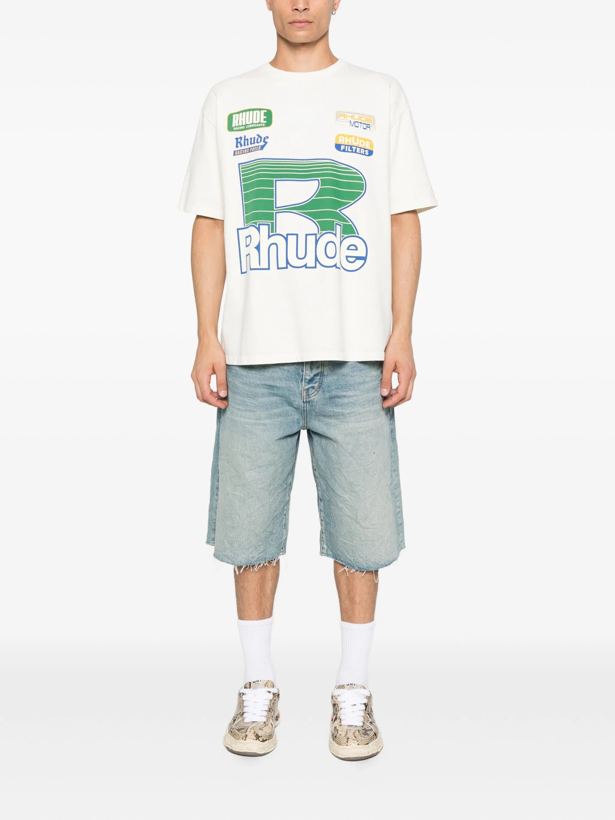 graphic-print logo-detail T-shirt