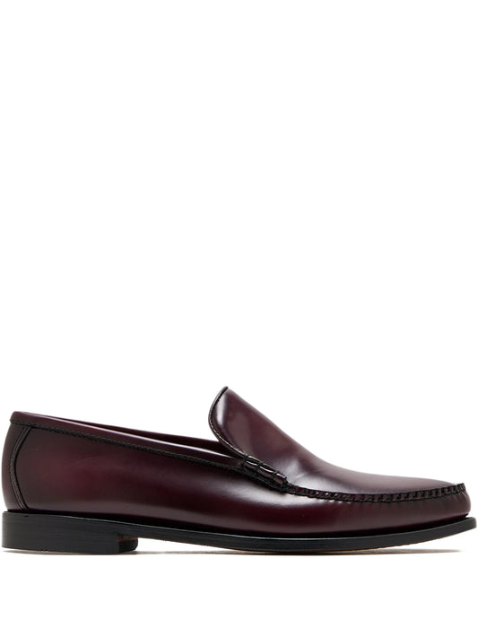 leather mocassin loafers