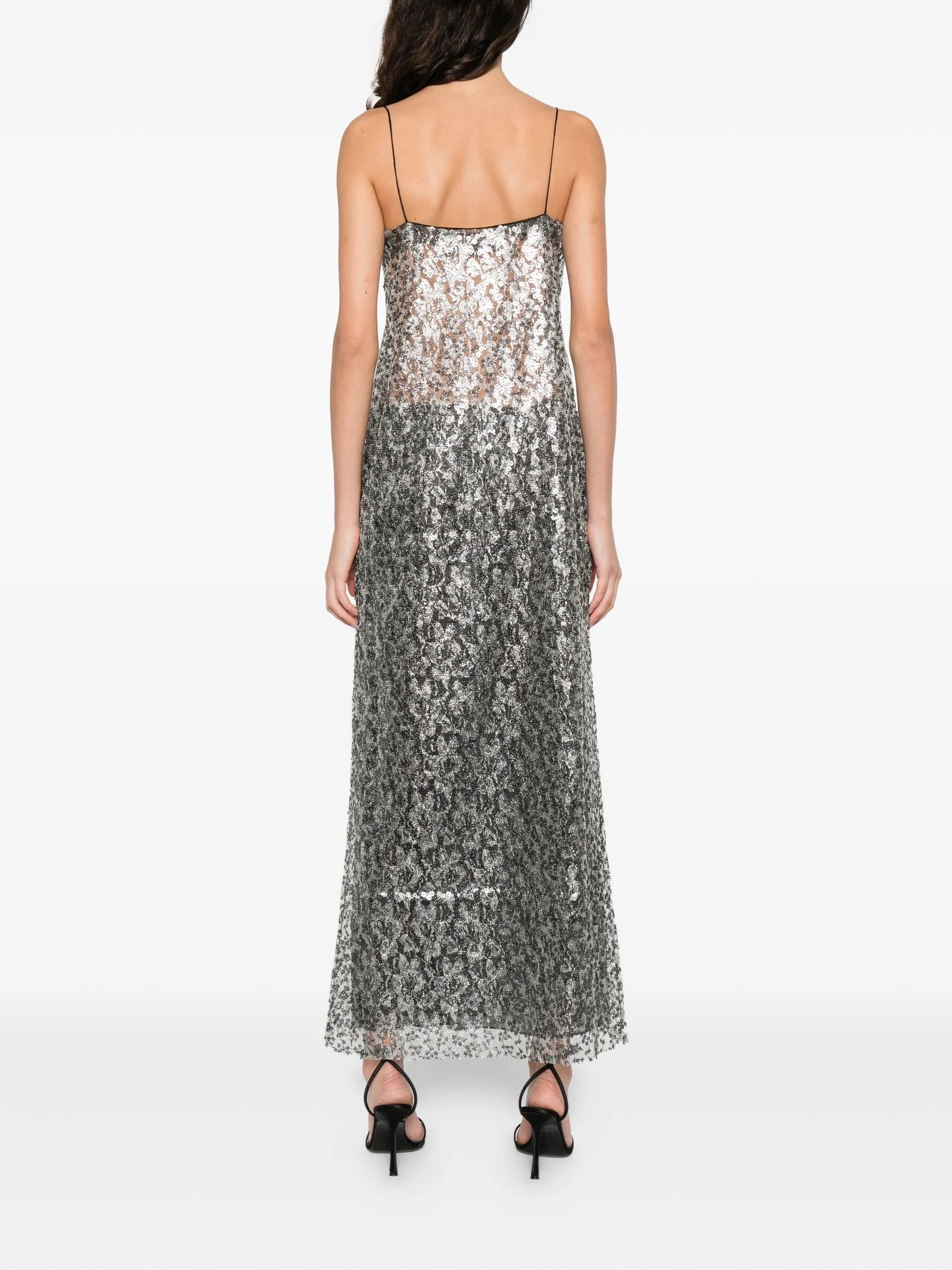 sequin-embellishment maxi dress
