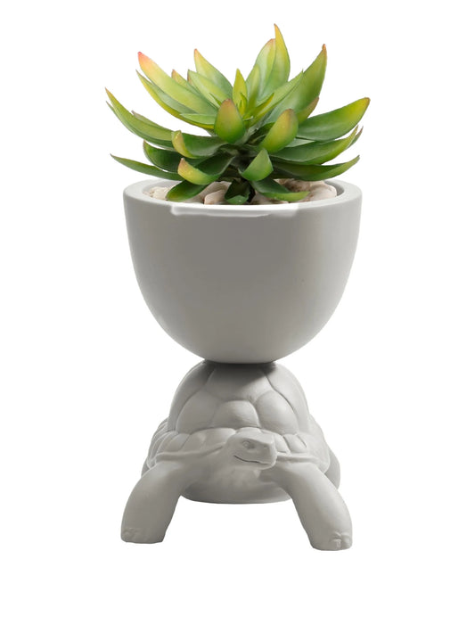 Turtle Carry ceramic planter