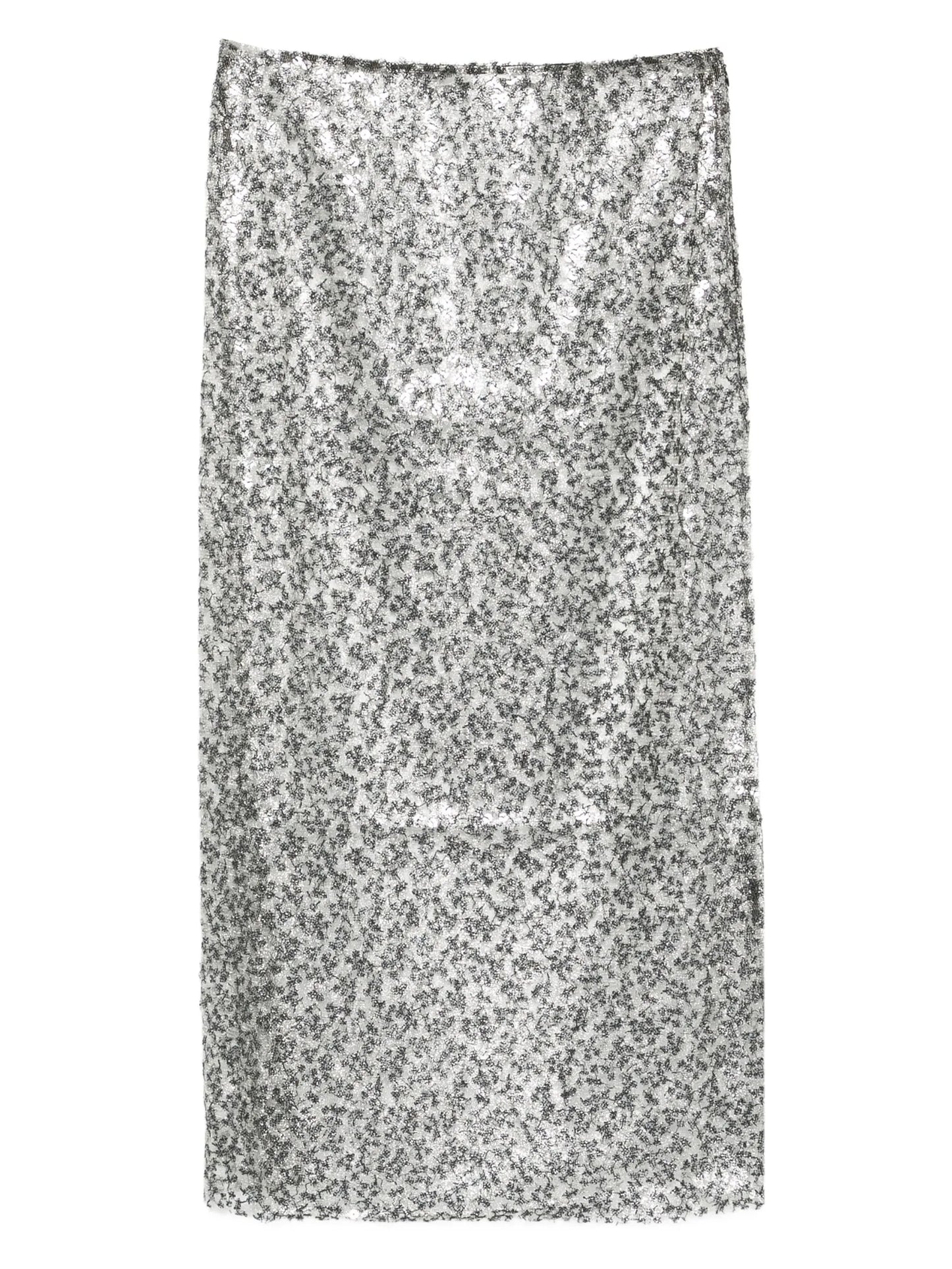 sequinned midi skirt