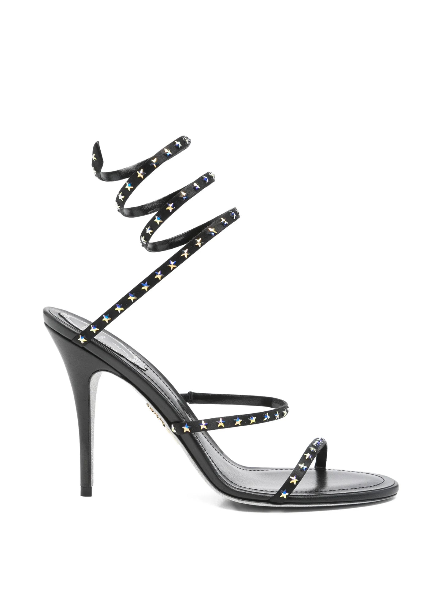 Cleo star-studded ankle-wrap sandals