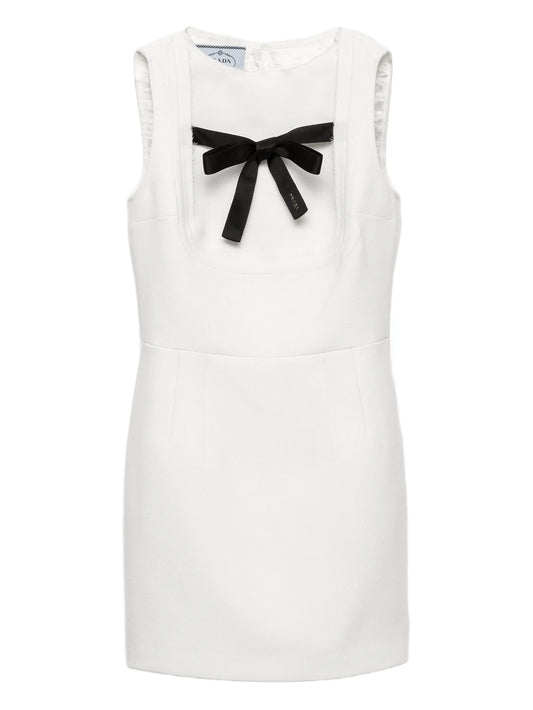 bow-detail sleeveless dress