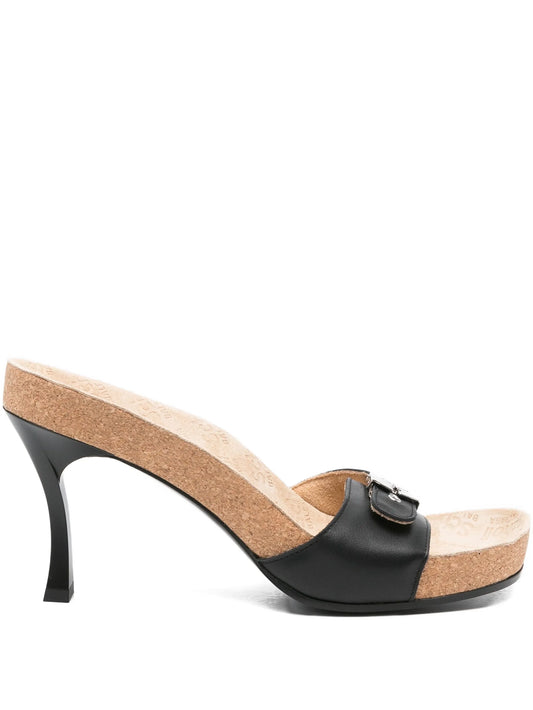 x Scholl 80mm heeled sandals