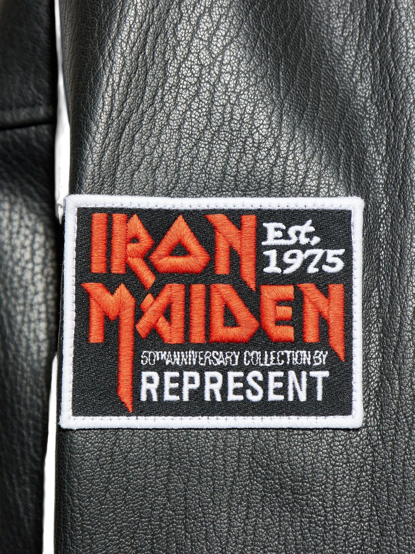 X Iron Maiden Trooper studded leather jacket