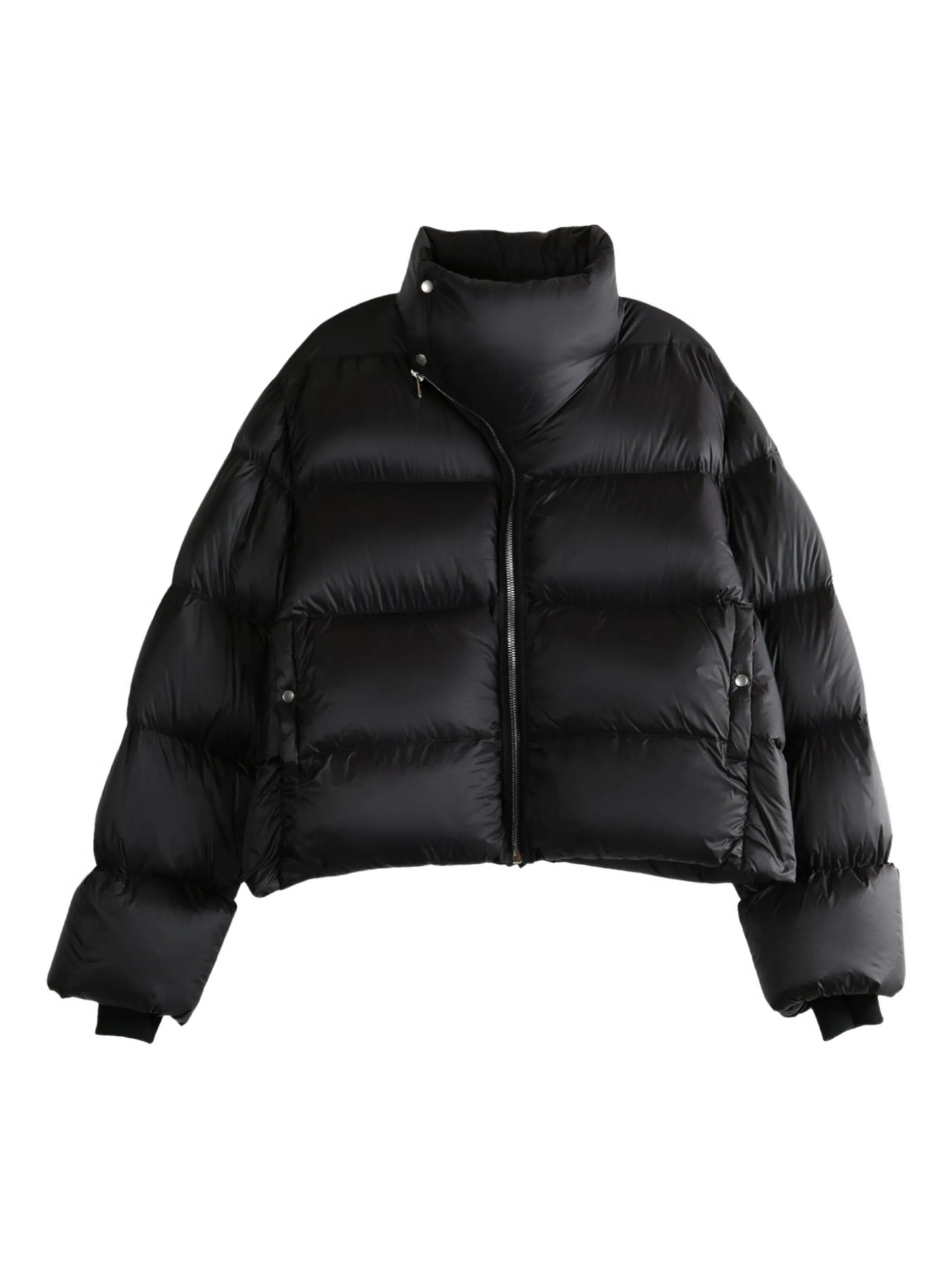 quilted high-neck jacket