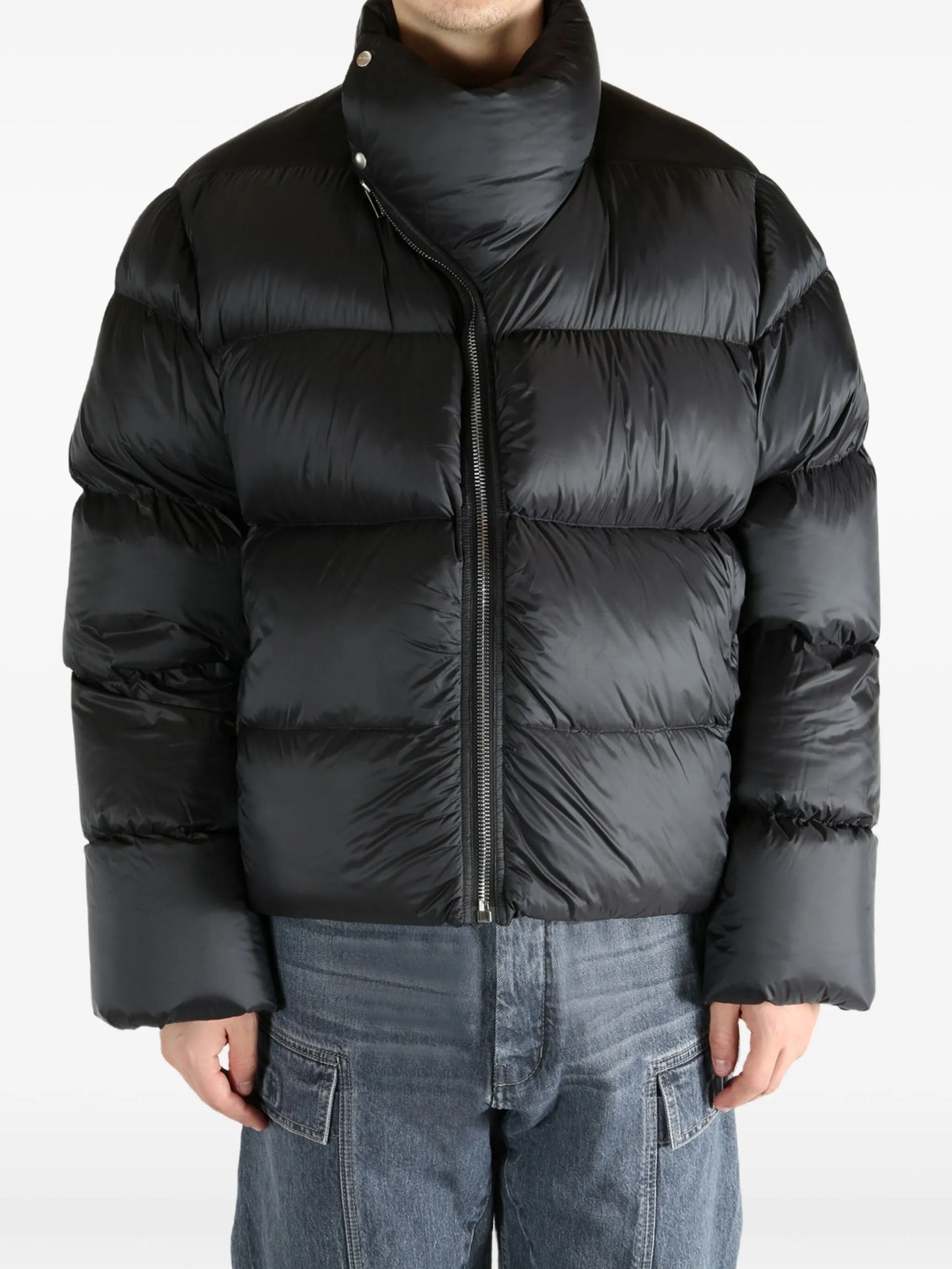 quilted high-neck jacket