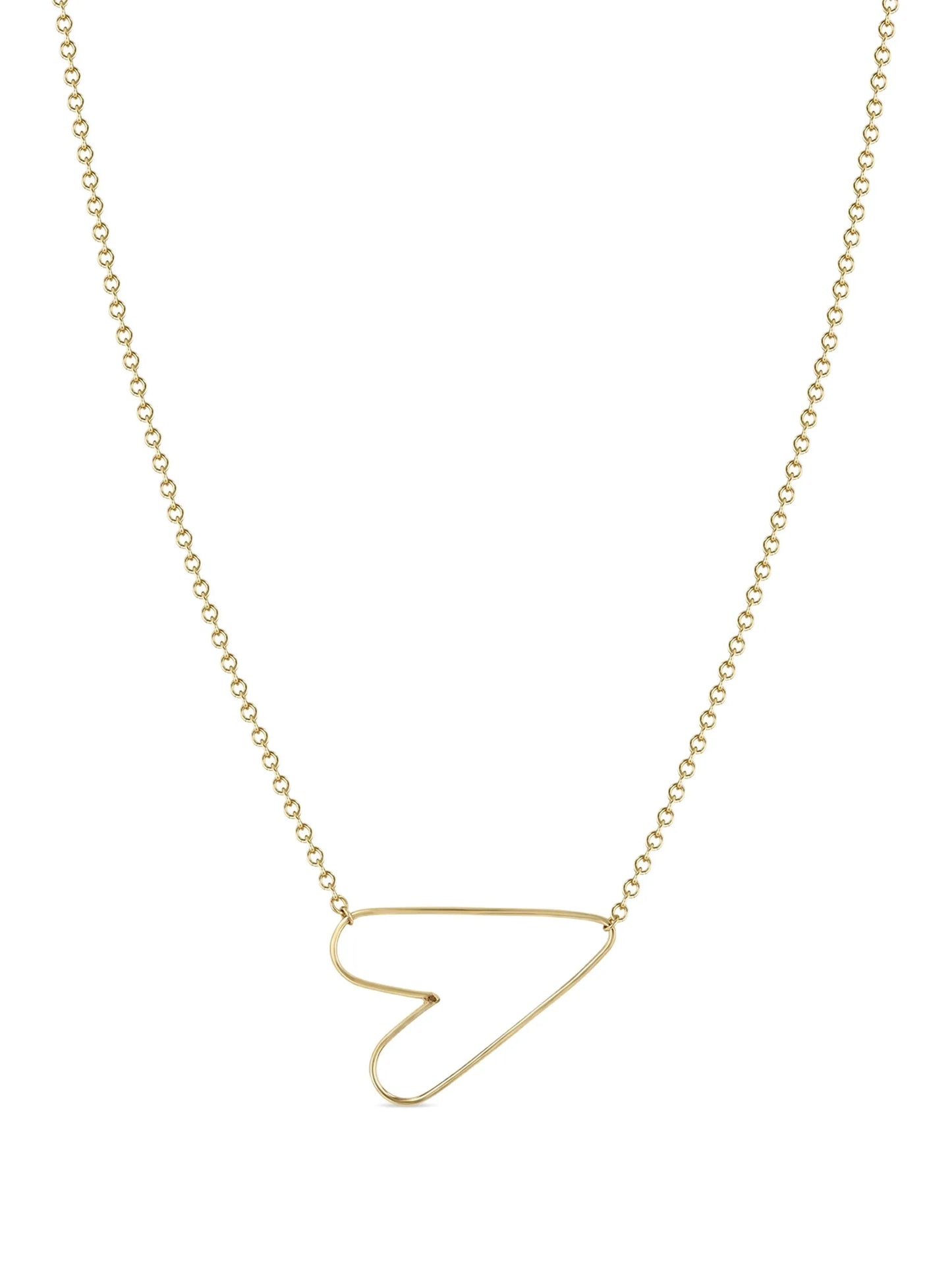 14K yellow gold Anchored Heart necklace
