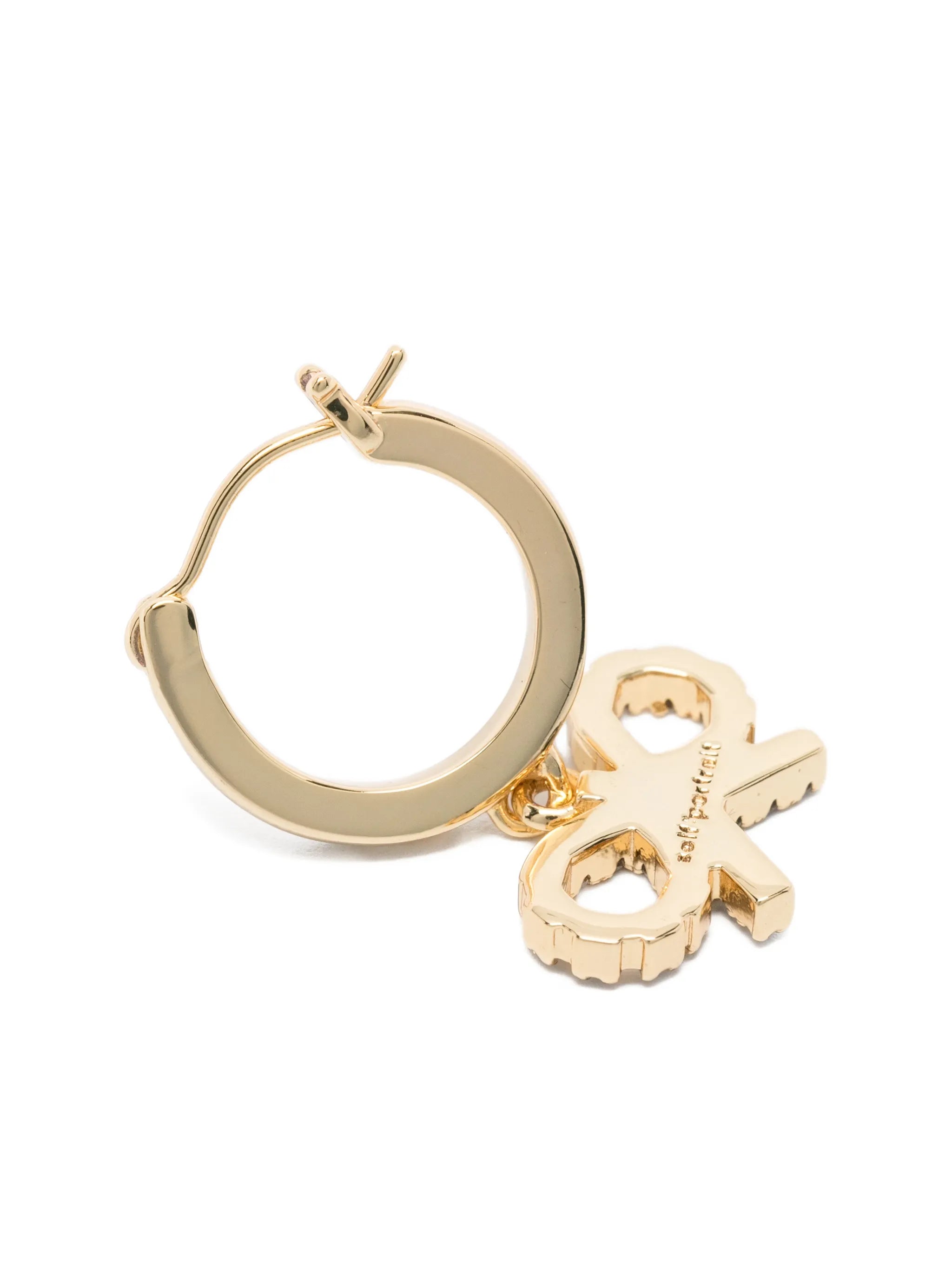 bow hoop earrings
