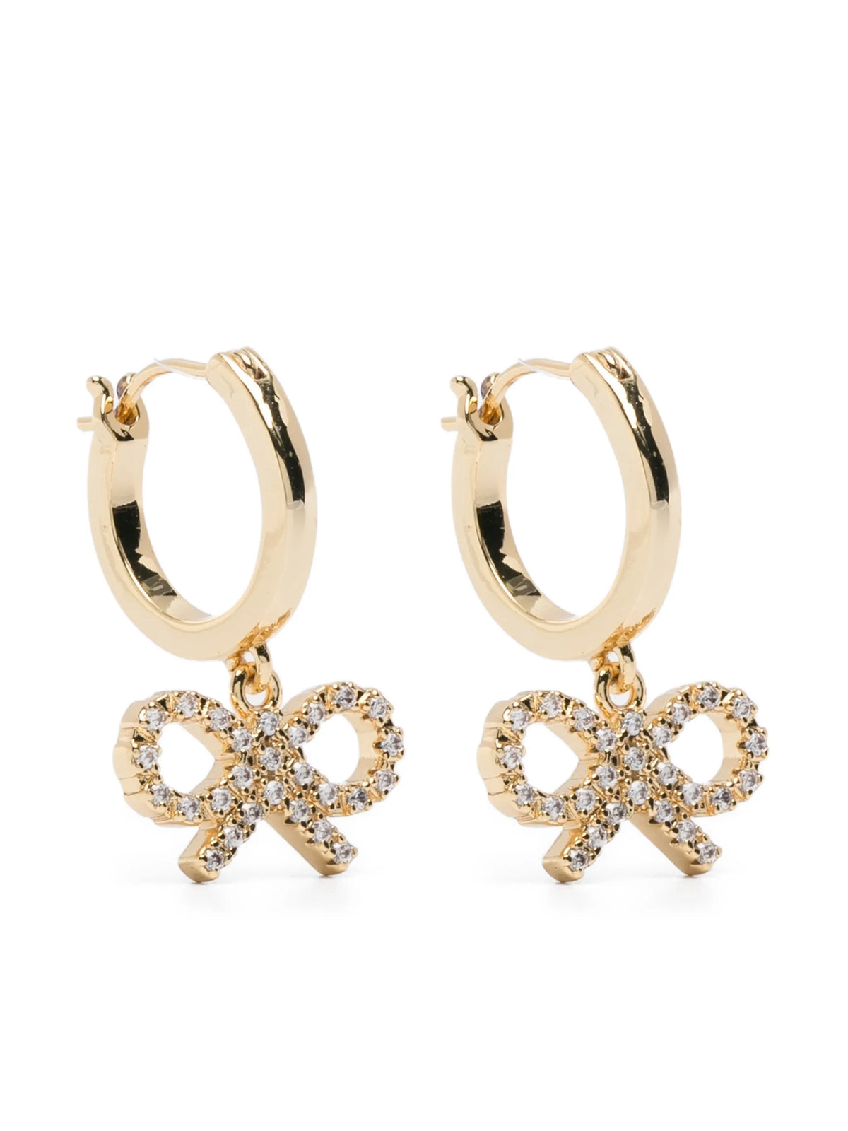 bow hoop earrings