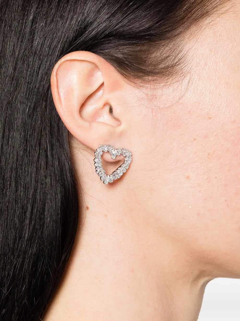 crystal heart earrings