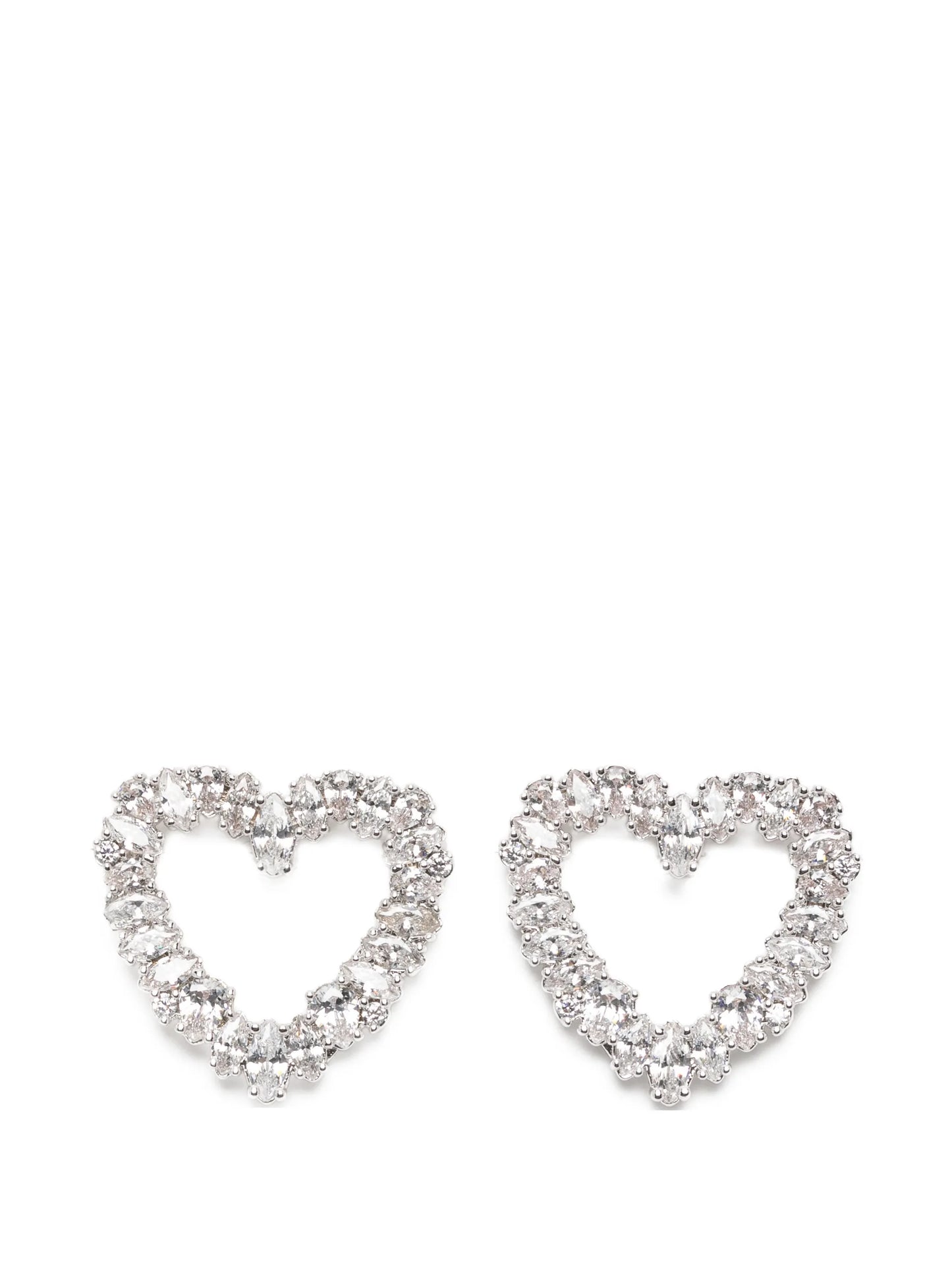 crystal heart earrings